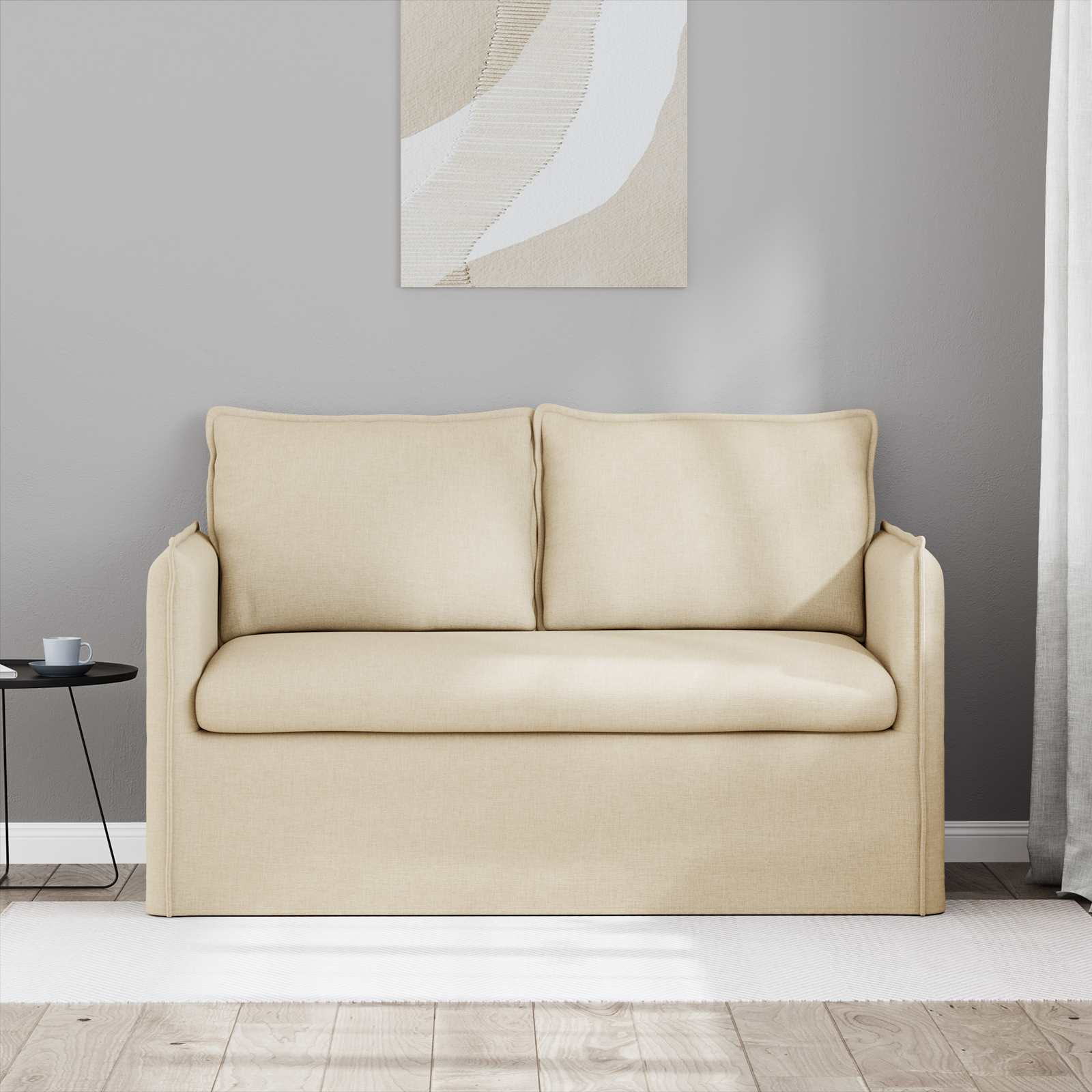 Canapé 120cm Crème Métал - XIOS