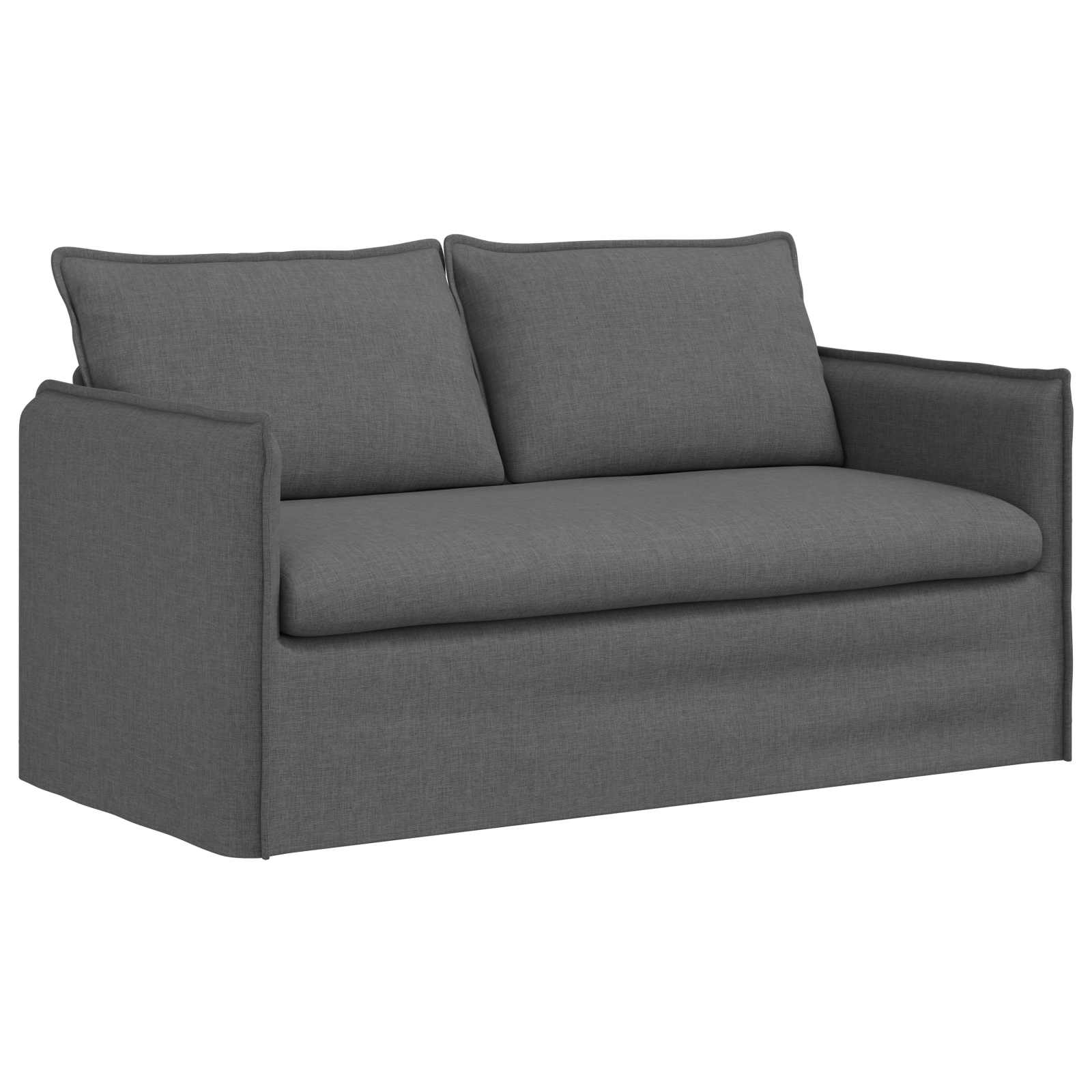 Canapé 140cm Gris foncé Métал - XIOS