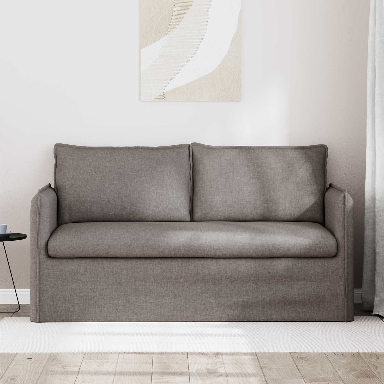 Canapé 140cm Taupe Métал - XIOS