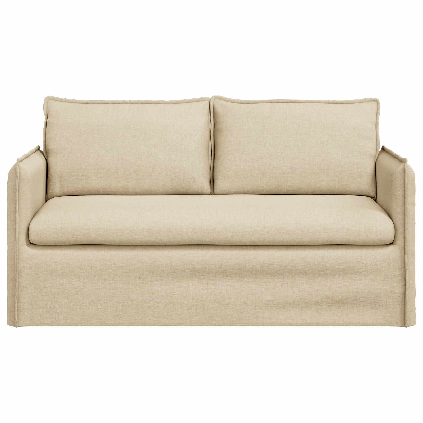 Canapé Crème 156 x 82 x 85 cm tissu