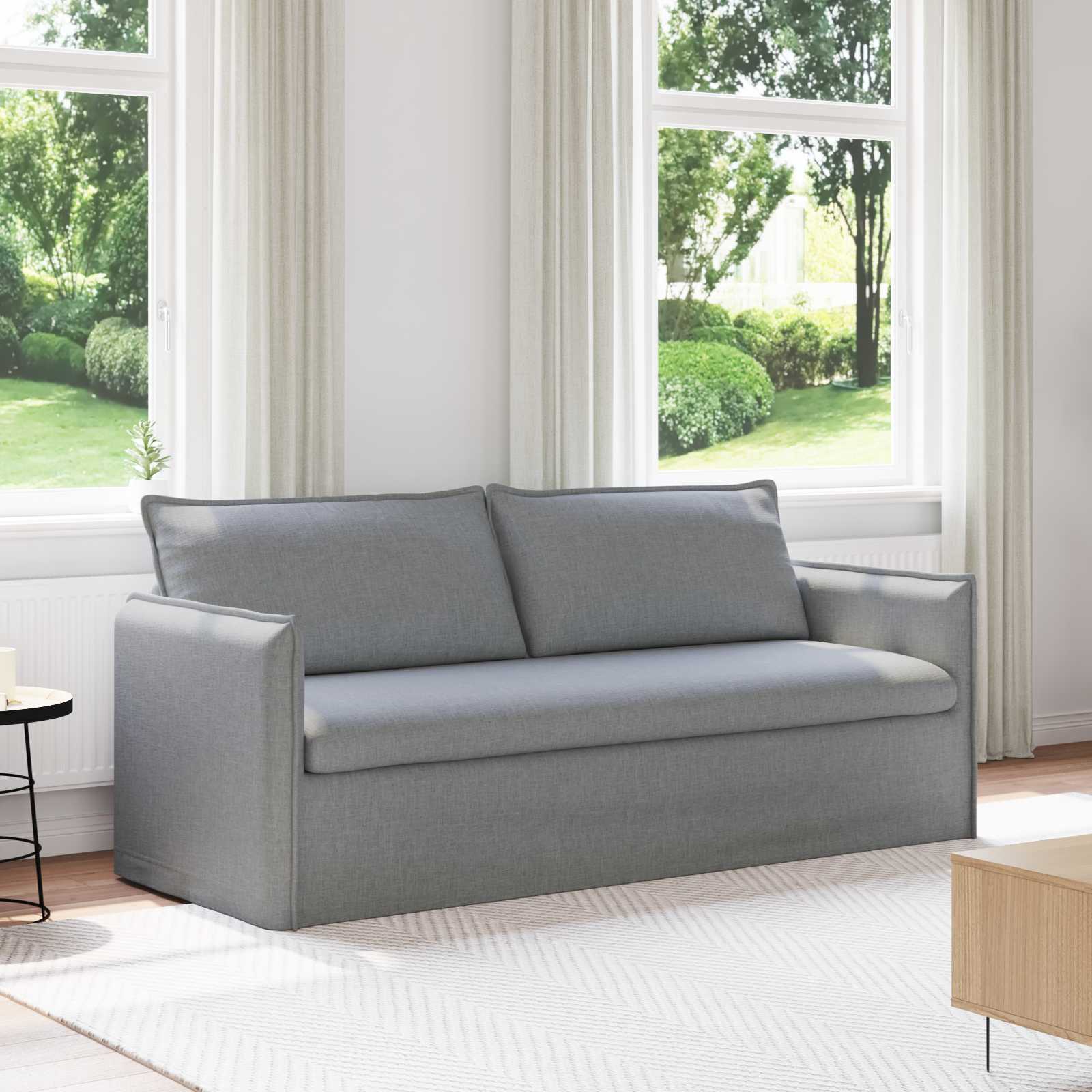 Canapé Gris clair 195 x 82 x 85 cm Métал - XIOS