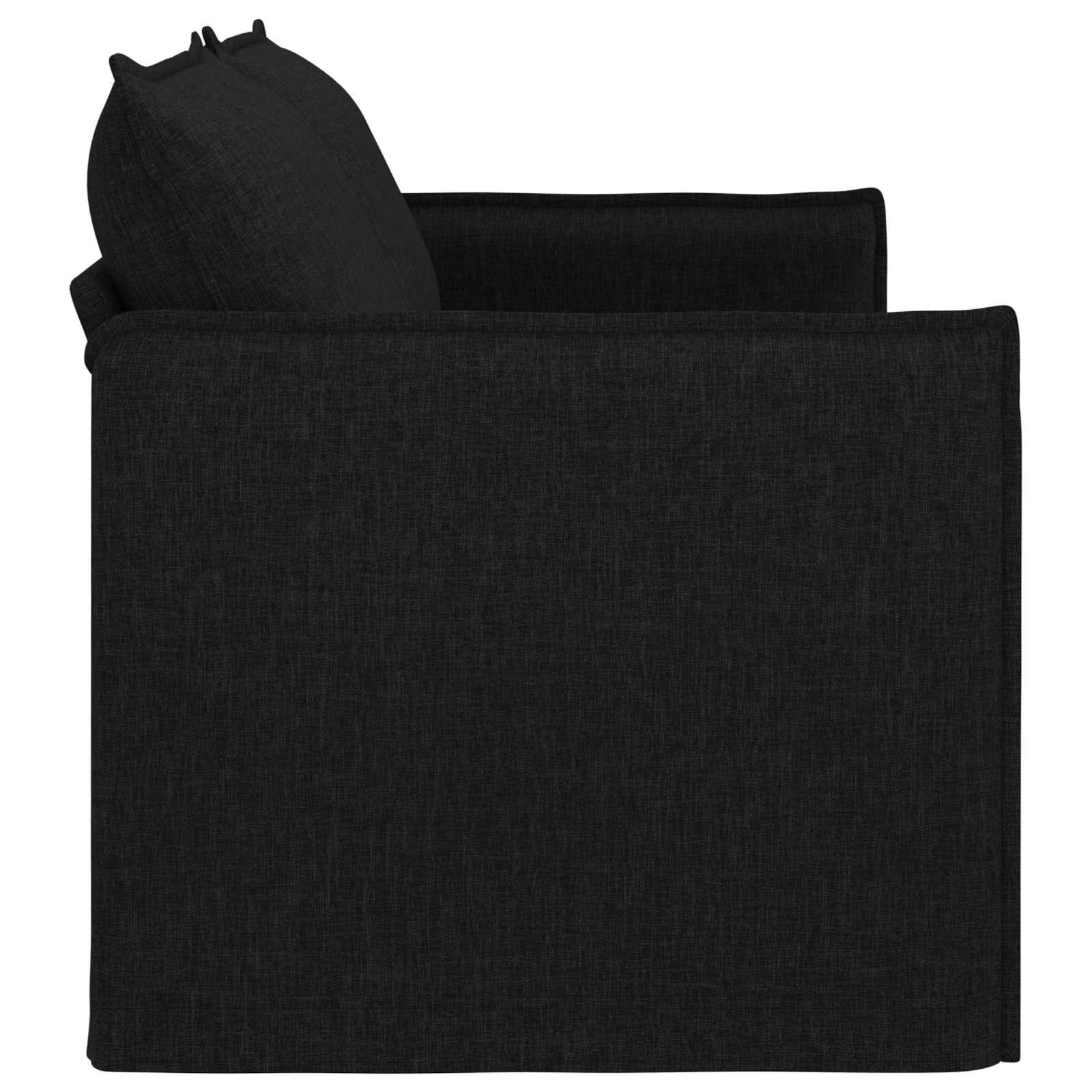 Canapé Noir 195 x 82 x 85 cm Métал - XIOS