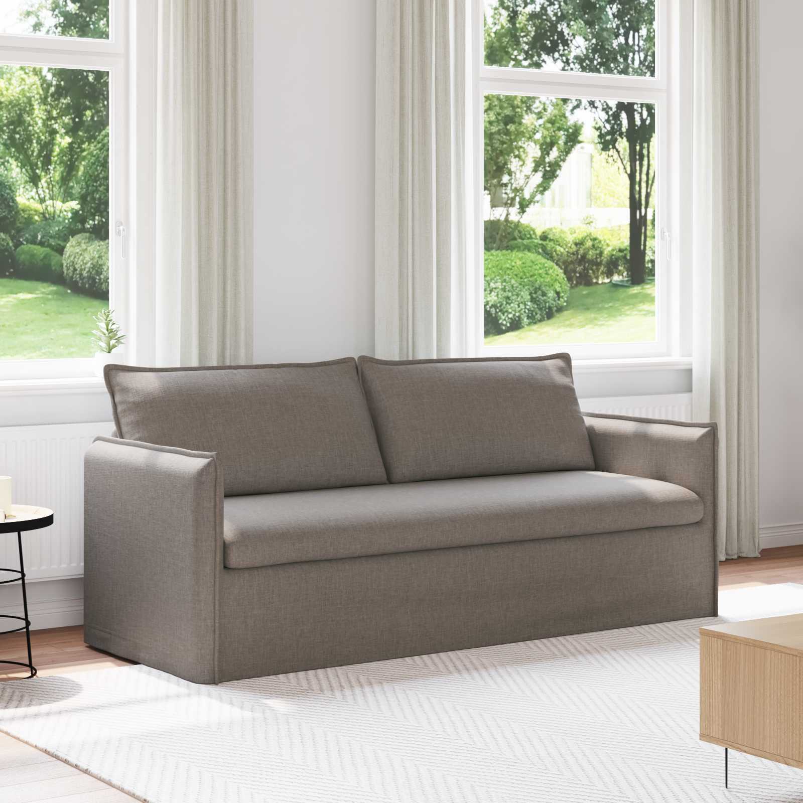 Canapé Taupe 195 x 82 x 85 cm Métал - XIOS
