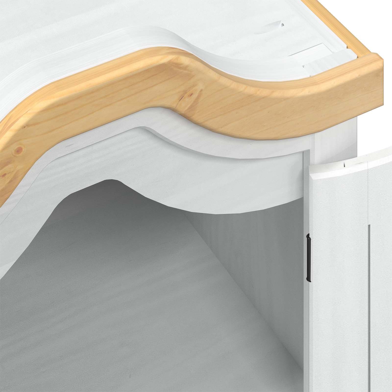 Armoires avec étagère Blanc 55 x 52 x 170 cm Pin massif - XIOS
