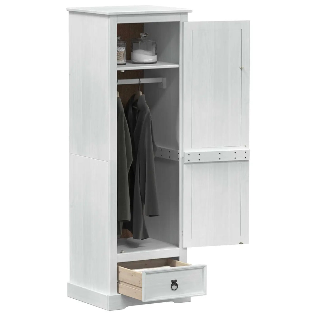Armoires Blanc 55 x 50 x 170 cm Pin massif - XIOS