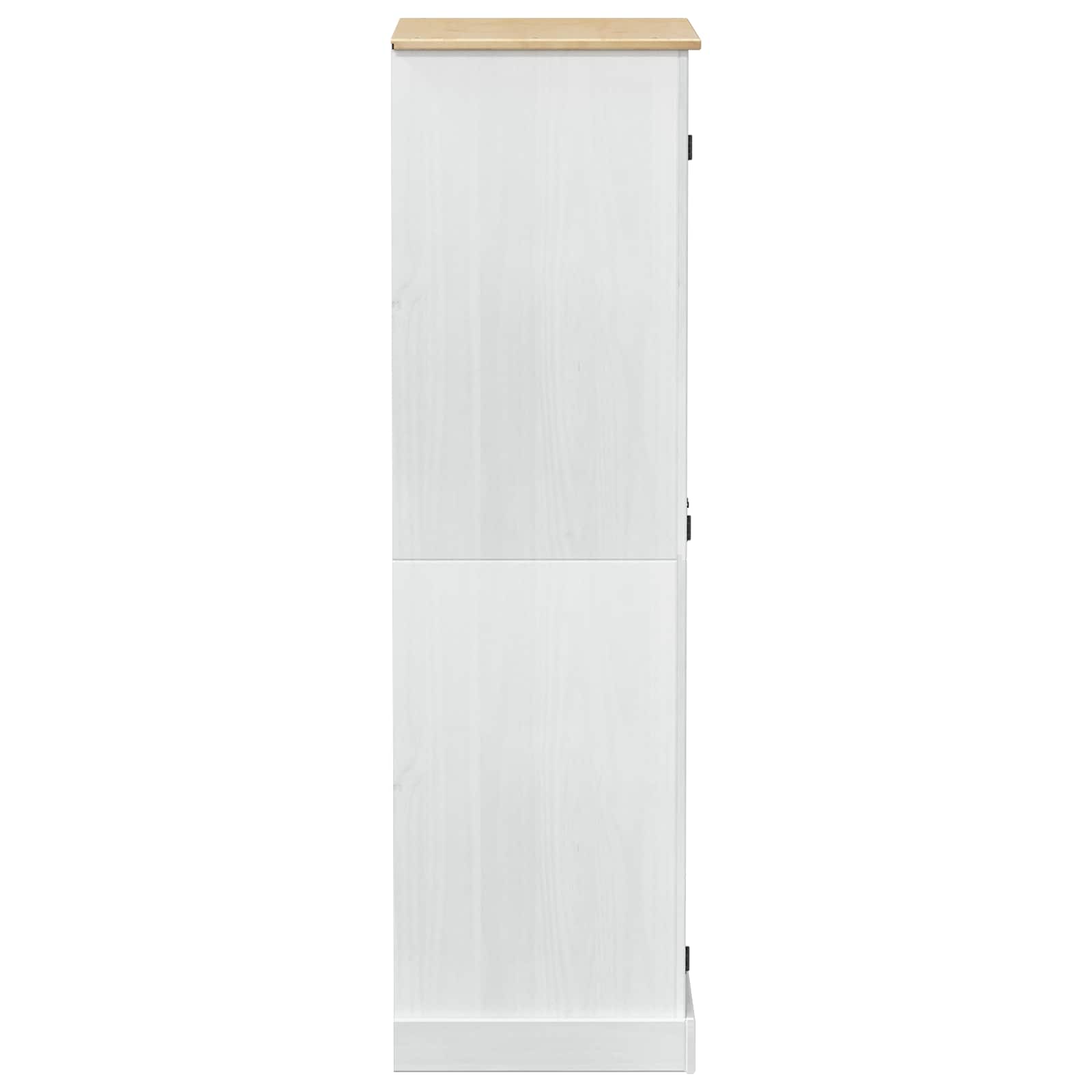 Armoires avec étagère Blanc 76 x 50 x 170 cm Pin massif - XIOS