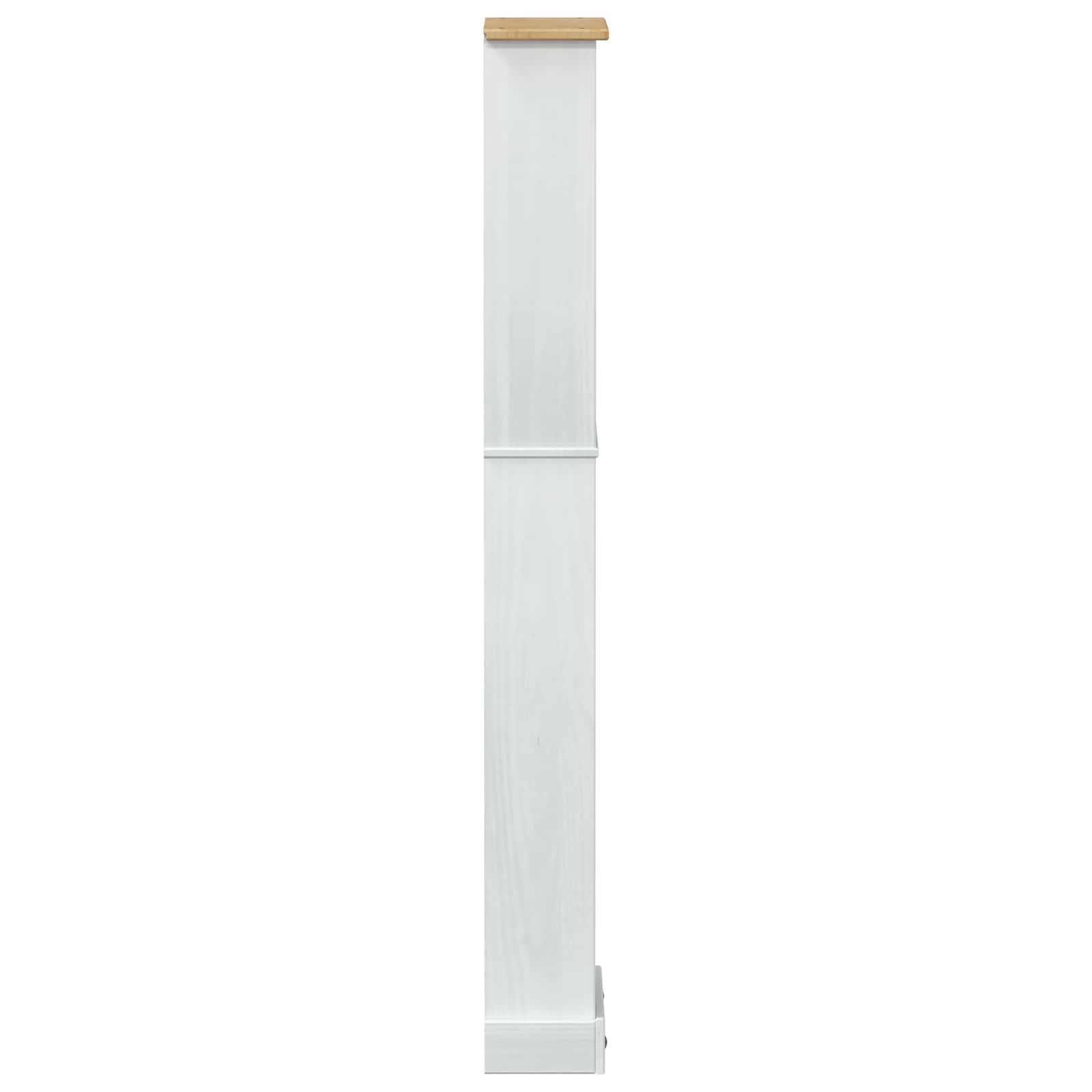 Bibliothèque Blanc 46 x 20 x 170 cm Pin massif - XIOS