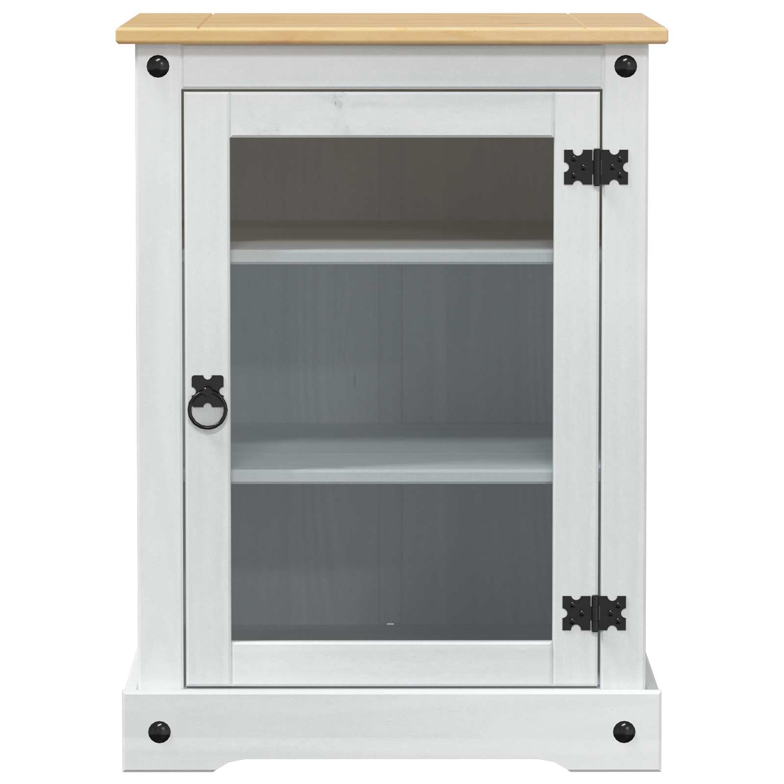 Cabinet HiFi Blanc 60 x 50 x 82 cm Pin massif - XIOS
