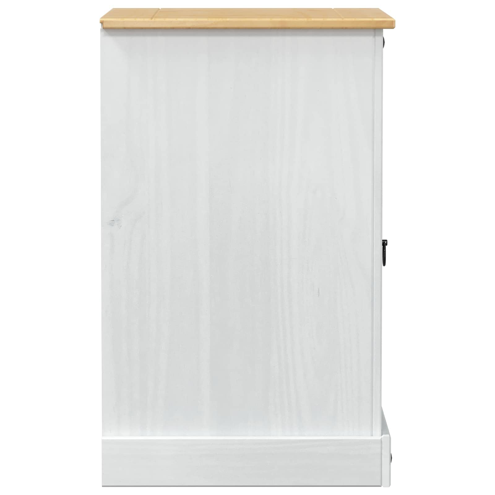 Cabinet HiFi Blanc 60 x 50 x 82 cm Pin massif - XIOS