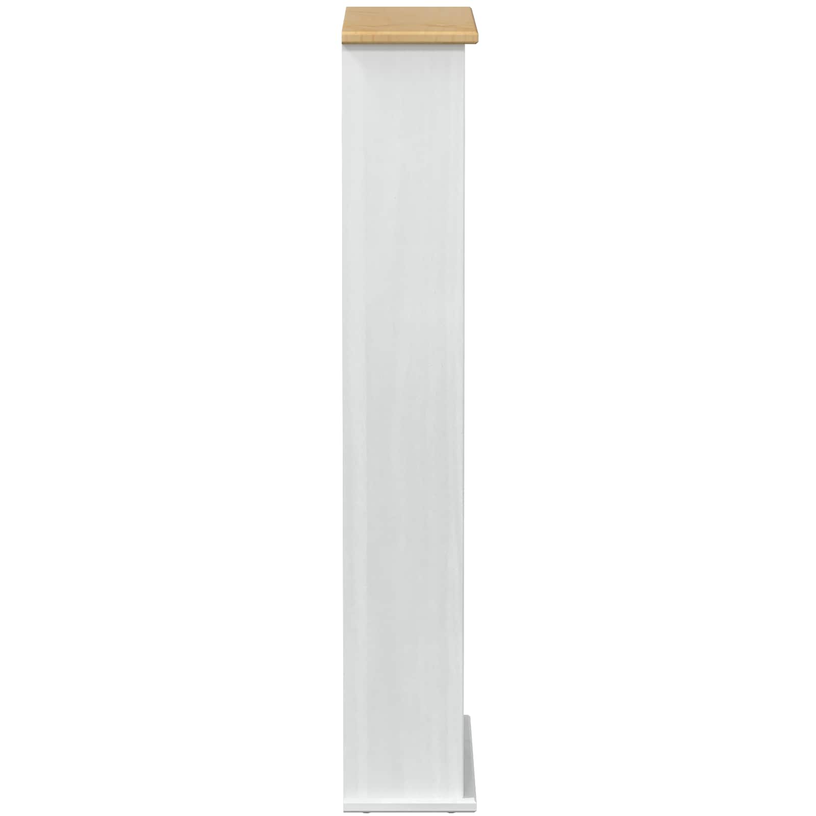 Meuble CD Blanc 52 x 17.5 x 103 cm Pin massif - XIOS