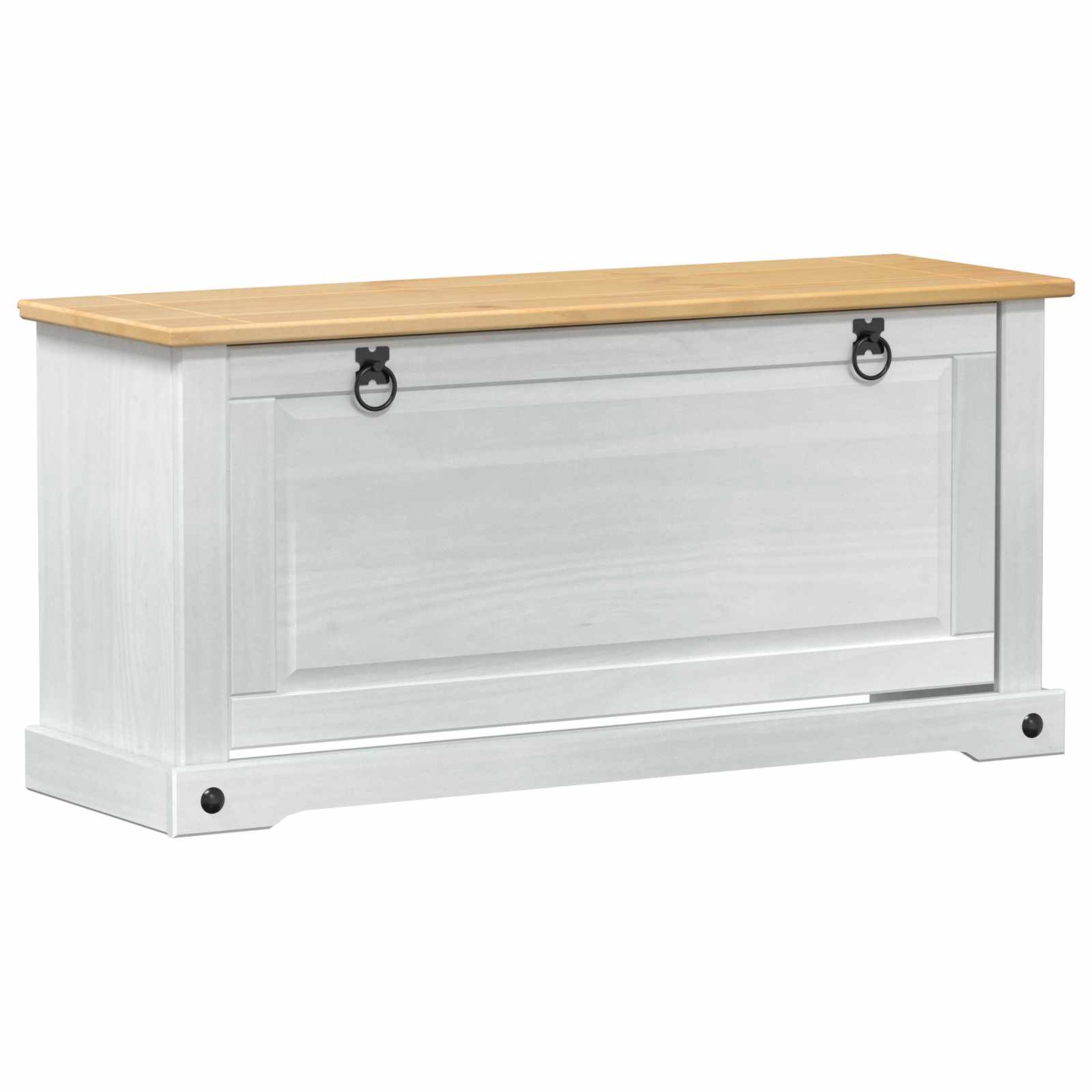 Cabinet à chaussures Corona Blanc 99 x 32 x 49 cm Pin massif - XIOS