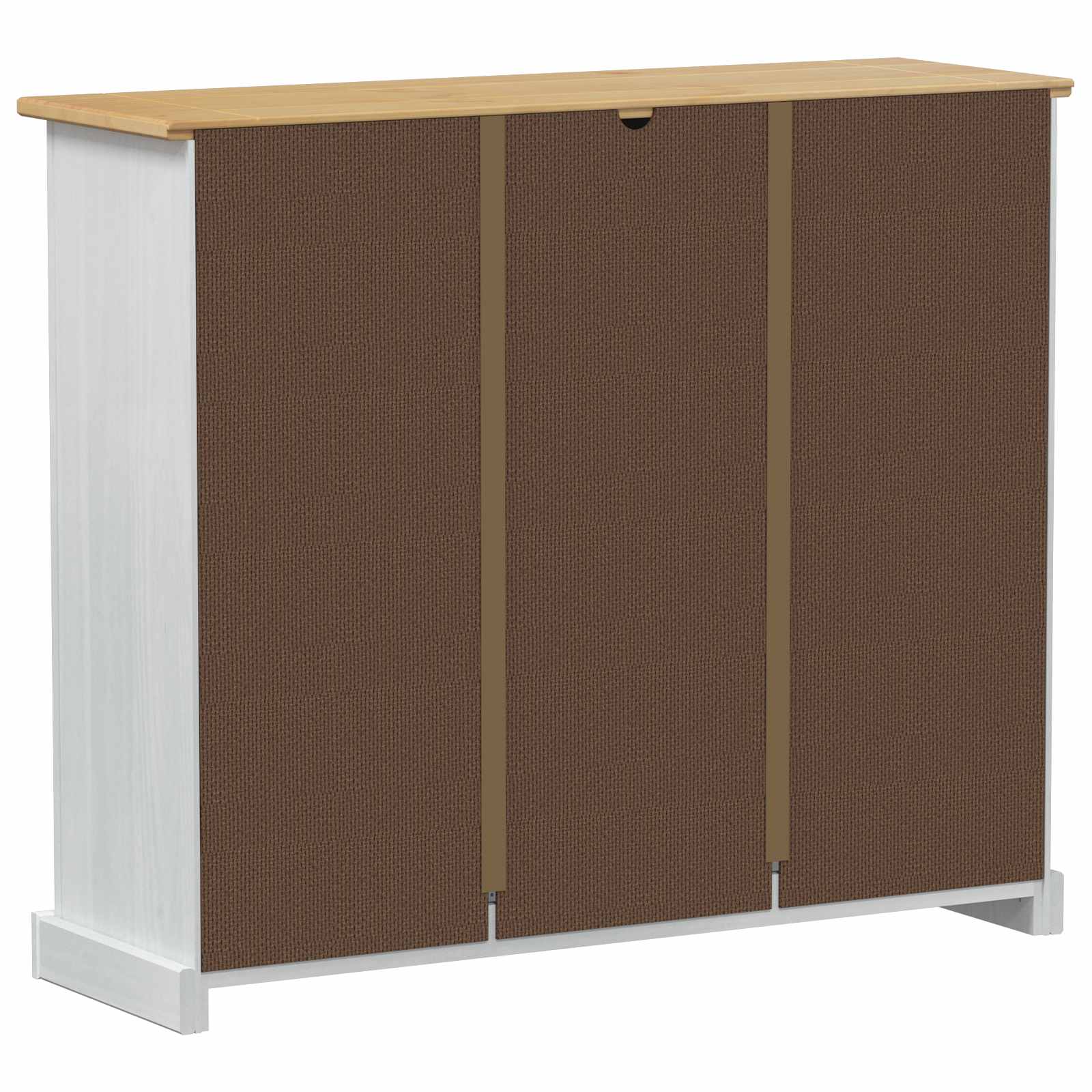 Cabinet à chaussures Corona Blanc 99 x 32 x 85 cm Pin massif - XIOS