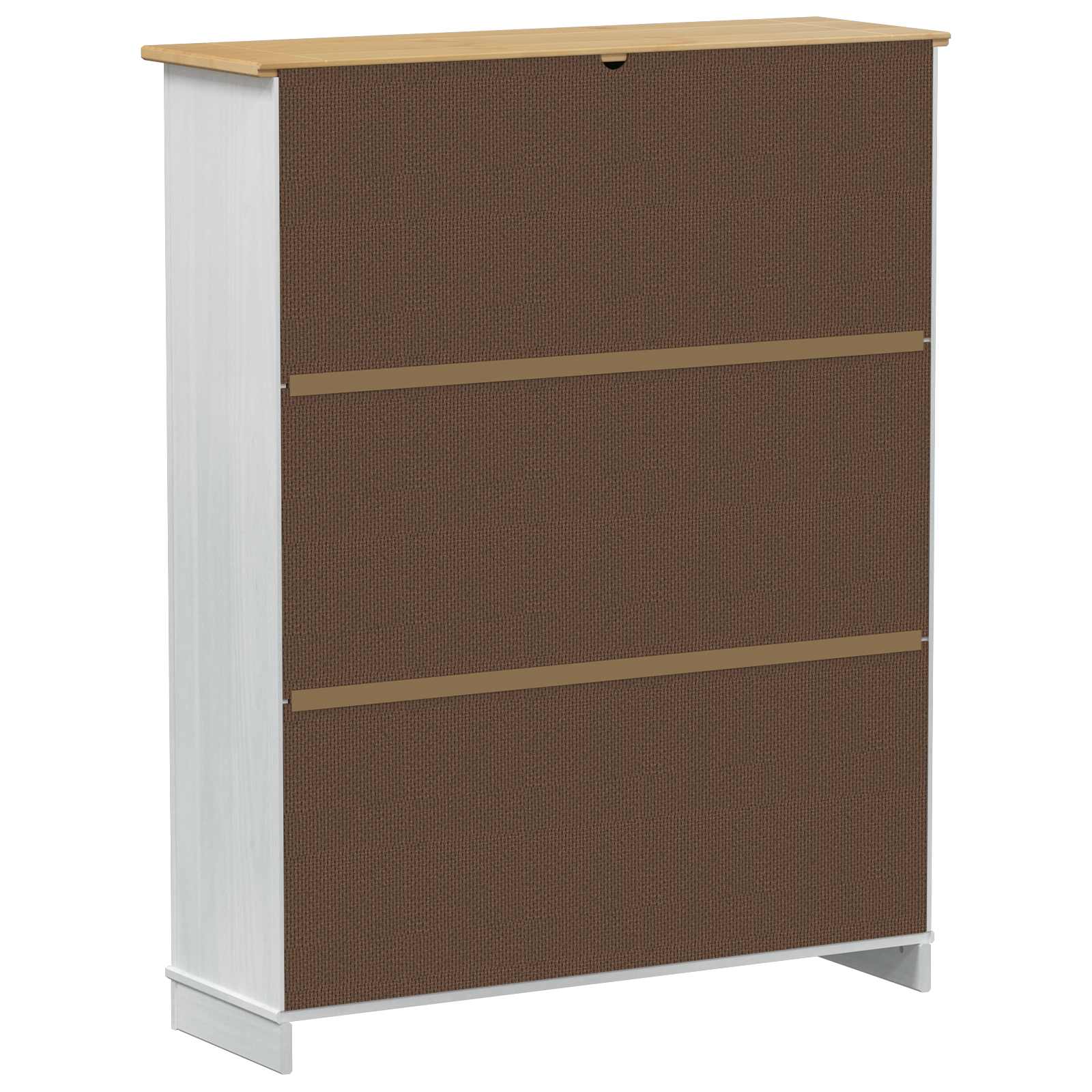 Cabinet à chaussures Corona Blanc 99 x 32 x 122 cm Pin massif - XIOS