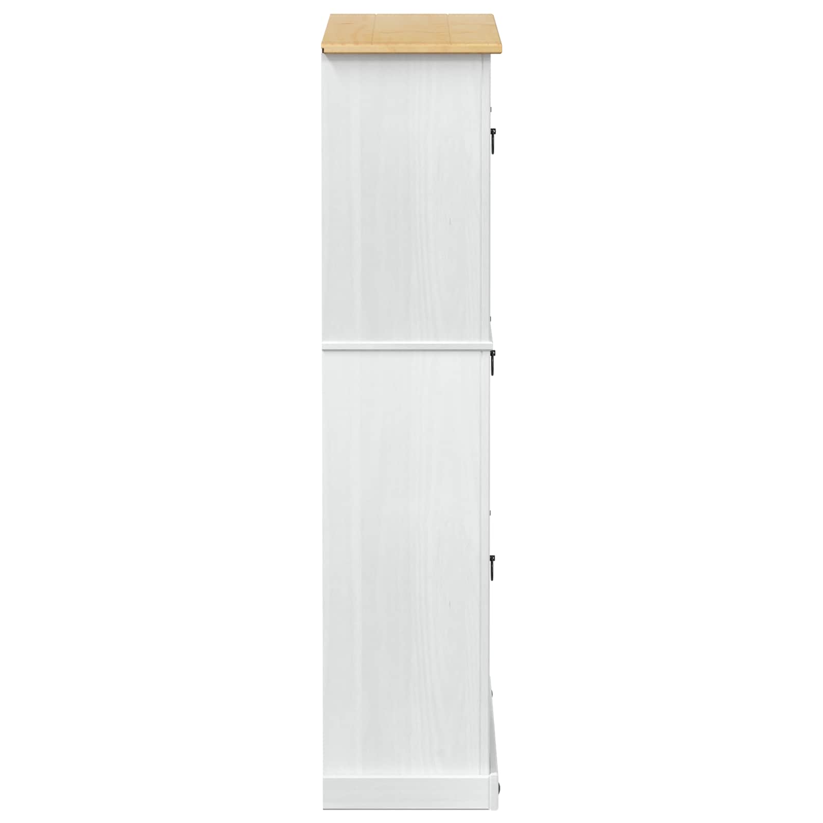 Cabinet à chaussures Corona Blanc 99 x 32 x 138 cm Pin massif - XIOS