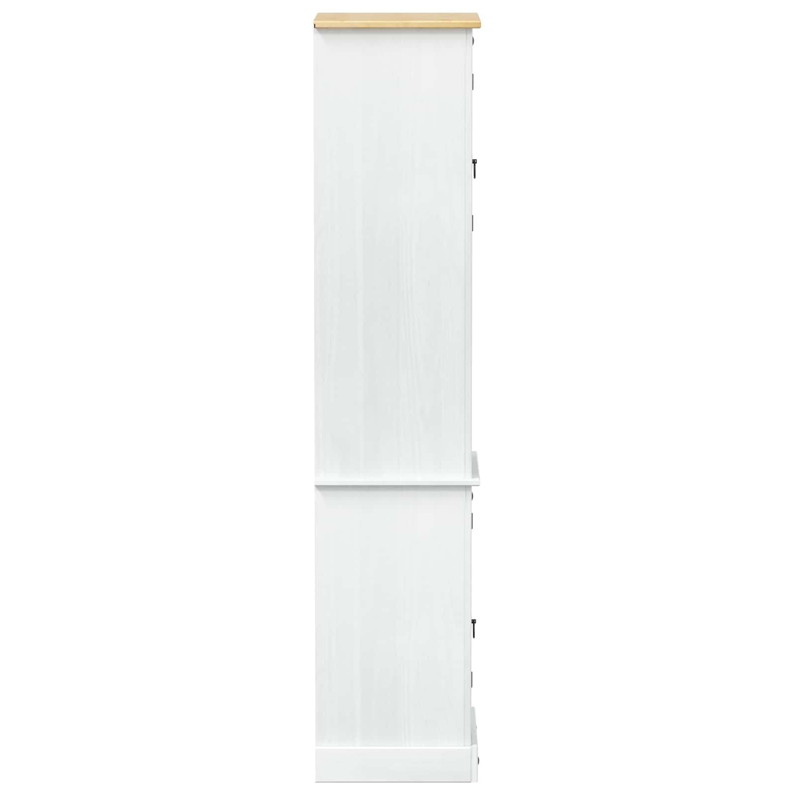 Cabinet de salle de bain Blanc 50 x 40 x 185 cm Pin massif