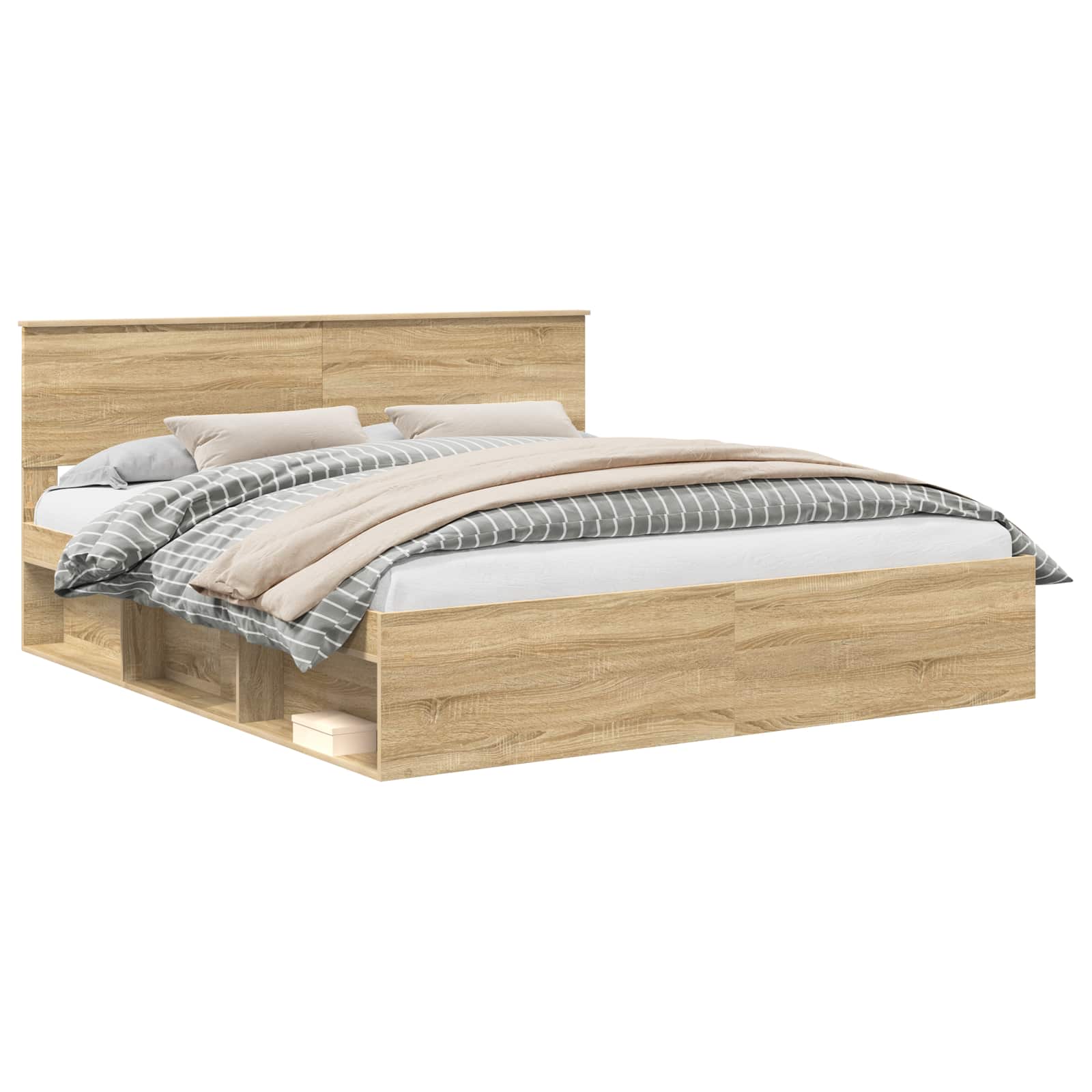 Cadre de lit Sonoma 200 x 200 cm Bois d'ingénierie - XIOS