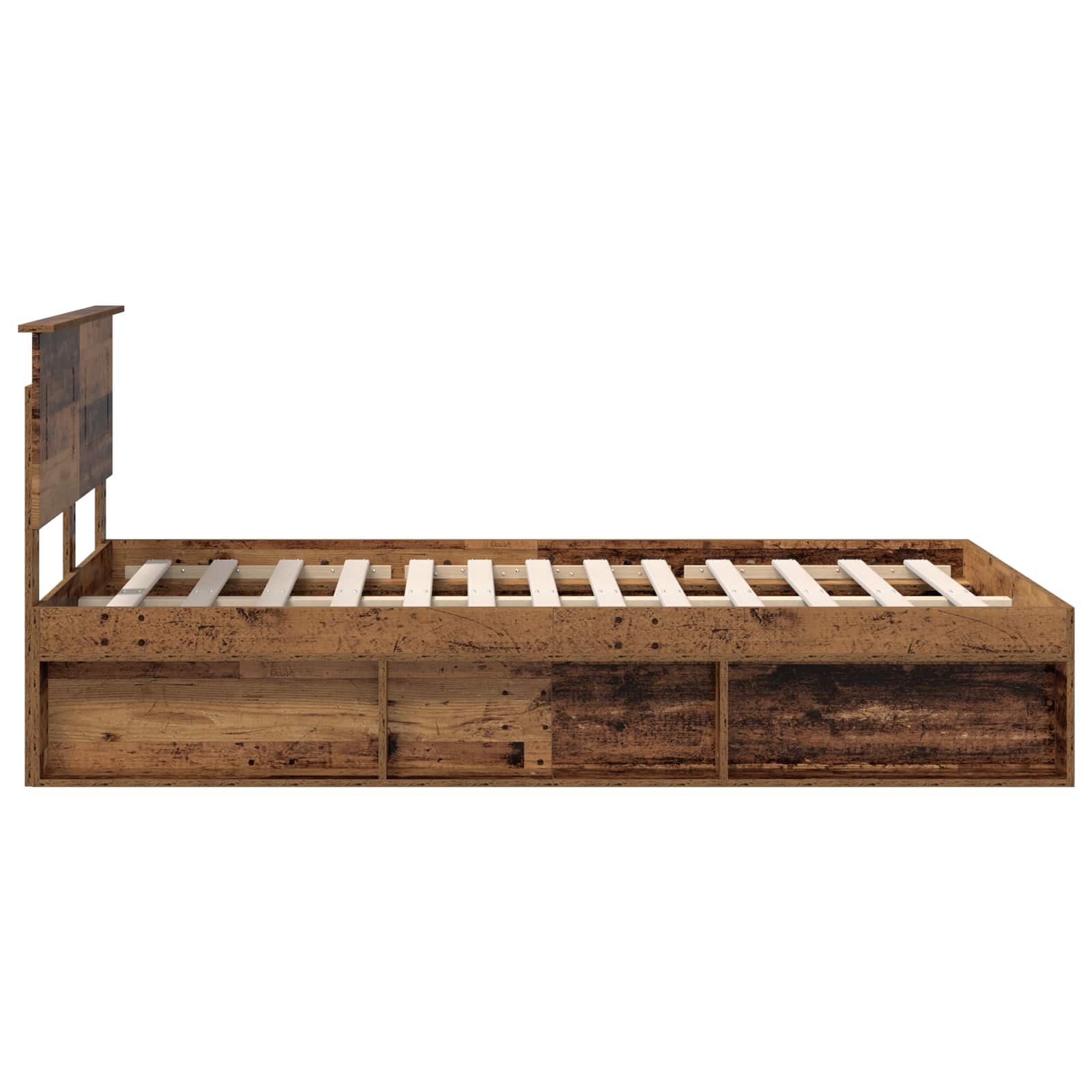 Cadre de lit Bois ancien 135 x 190 cm Bois d'ingénierie - XIOS