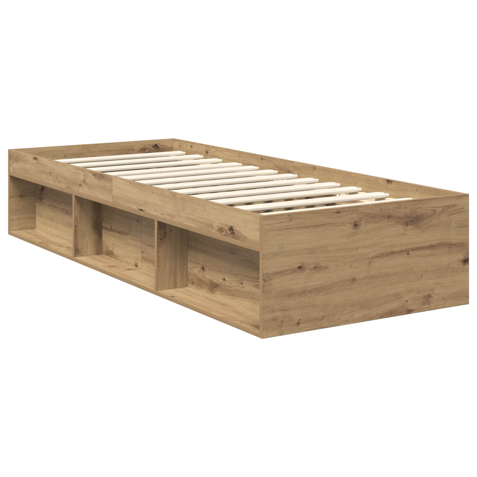 Cadre de lit Chêne artisan 75 x 190 cm Bois d'ingénierie - XIOS