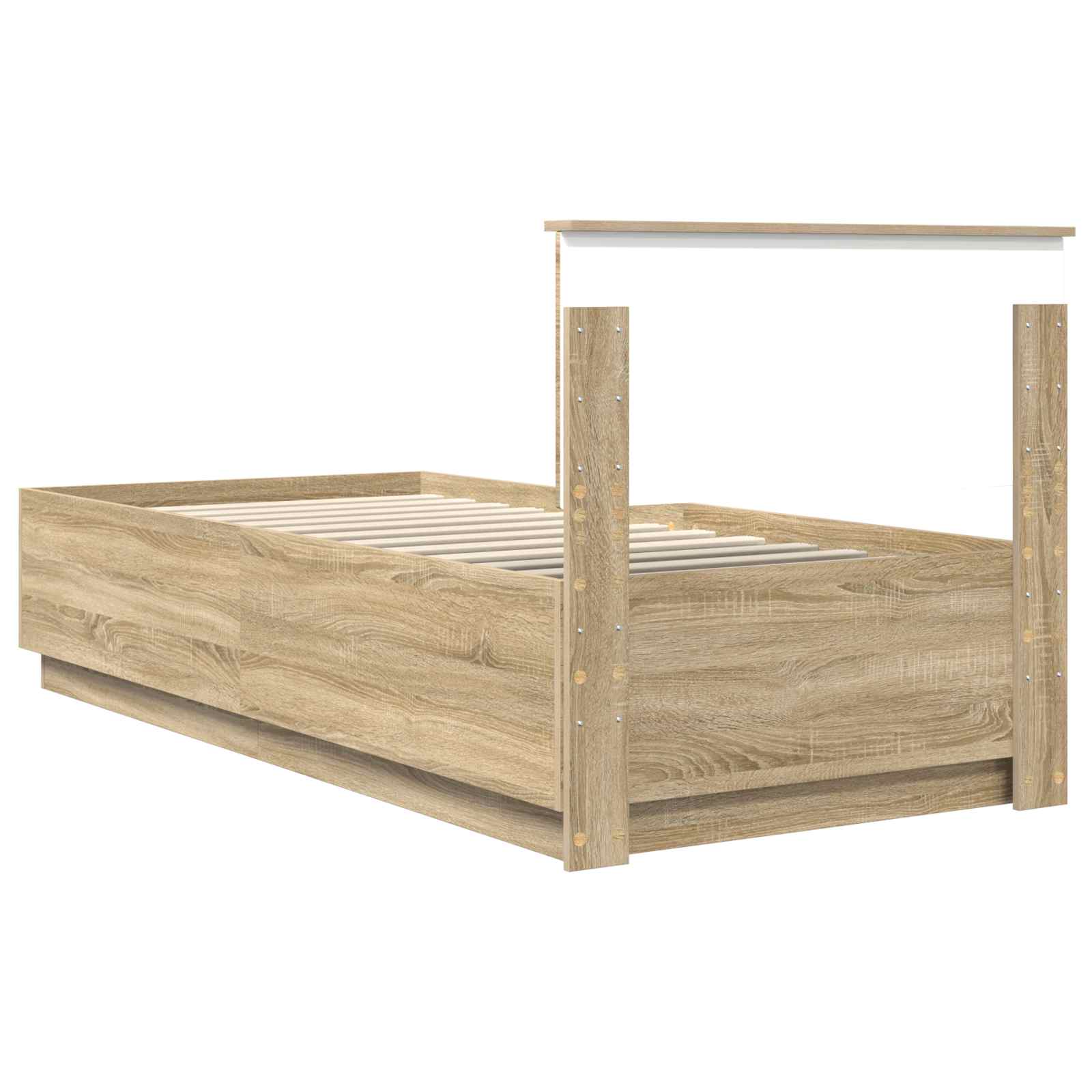 Cadre de lit Chêne Sonoma 70 x 190 cm Bois d'ingénierie - XIOS