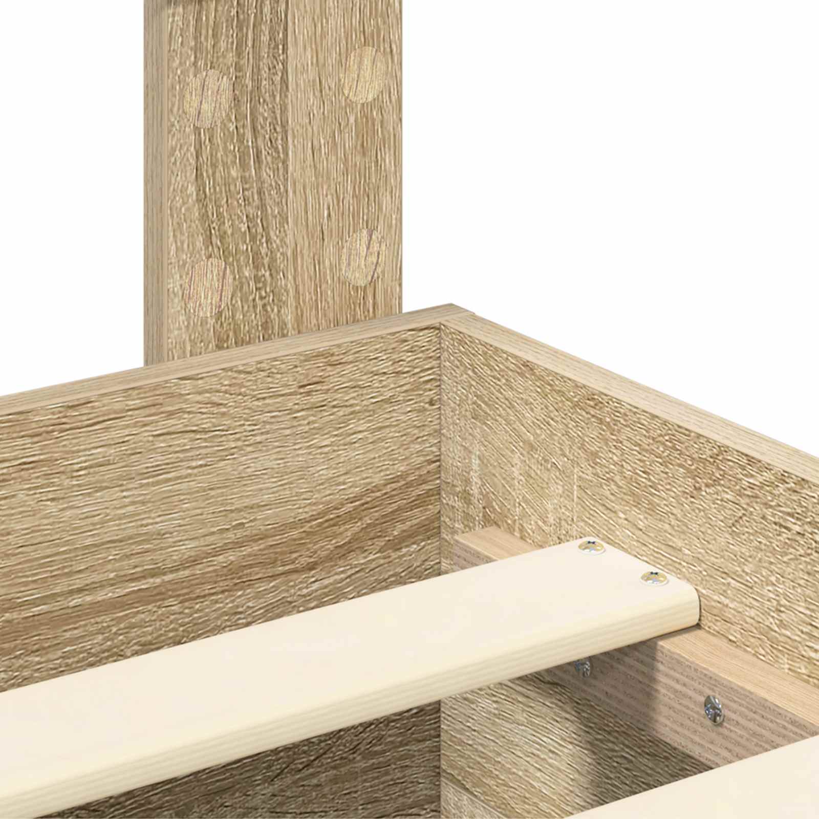 Cadre de lit Chêne Sonoma 150 x 200 cm Bois d'ingénierie - XIOS