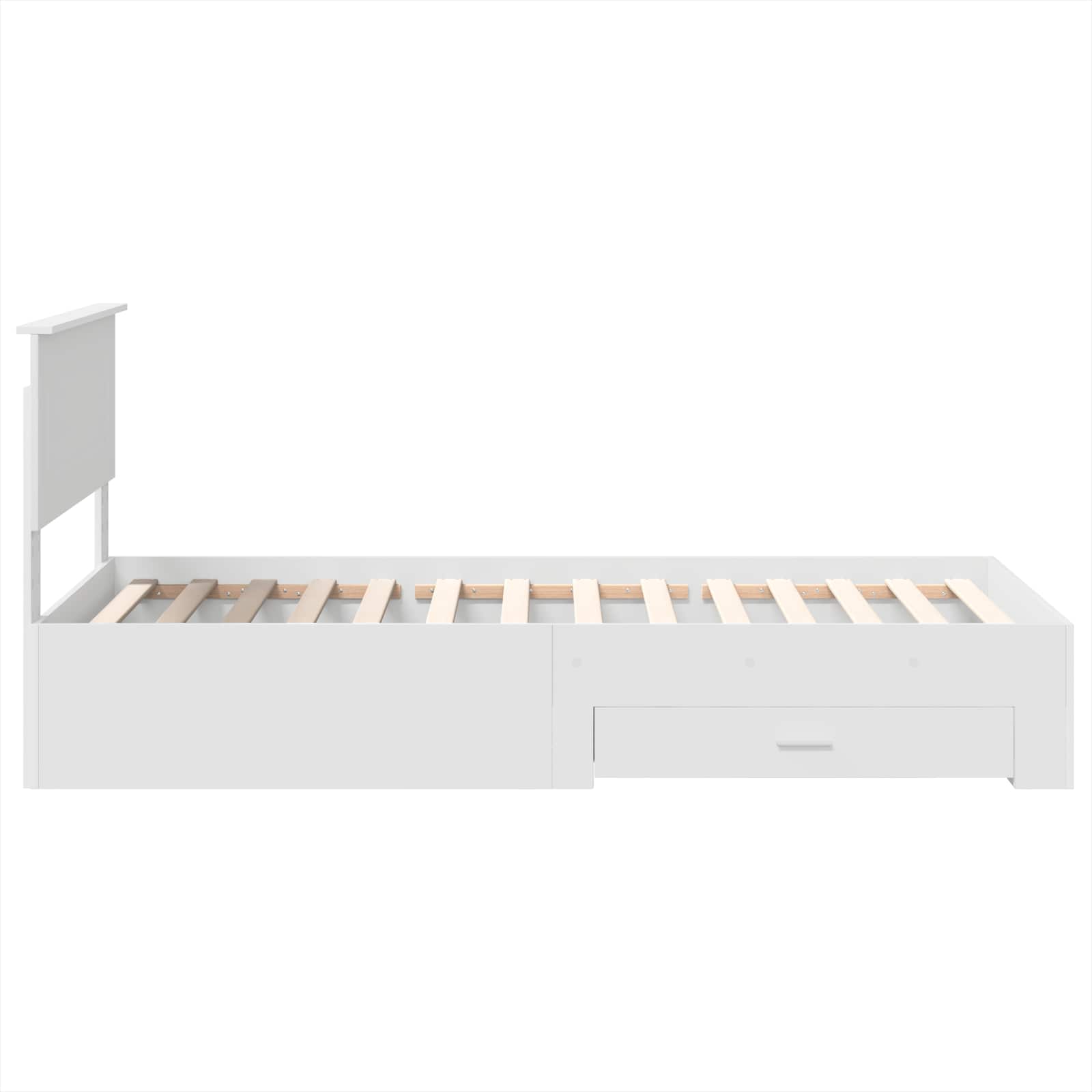 Cadre de lit avec tiroir Blanc 90 x 190 cm Bois d'ingénierie - XIOS
