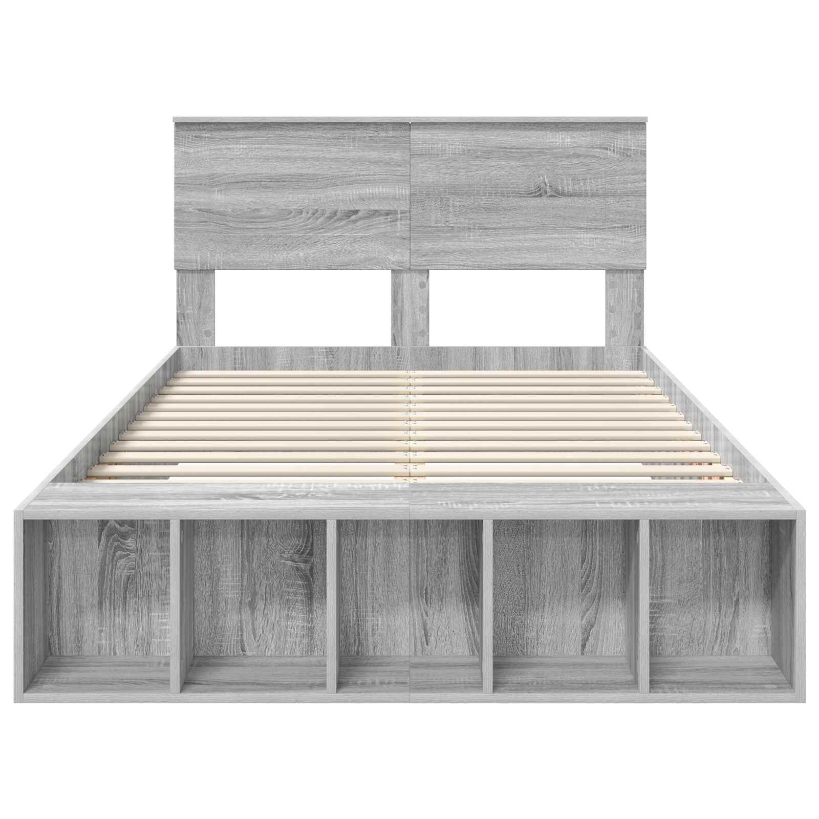 Cadre de lit Gris Sonoma 120 x 190 cm Bois d'ingénierie - XIOS