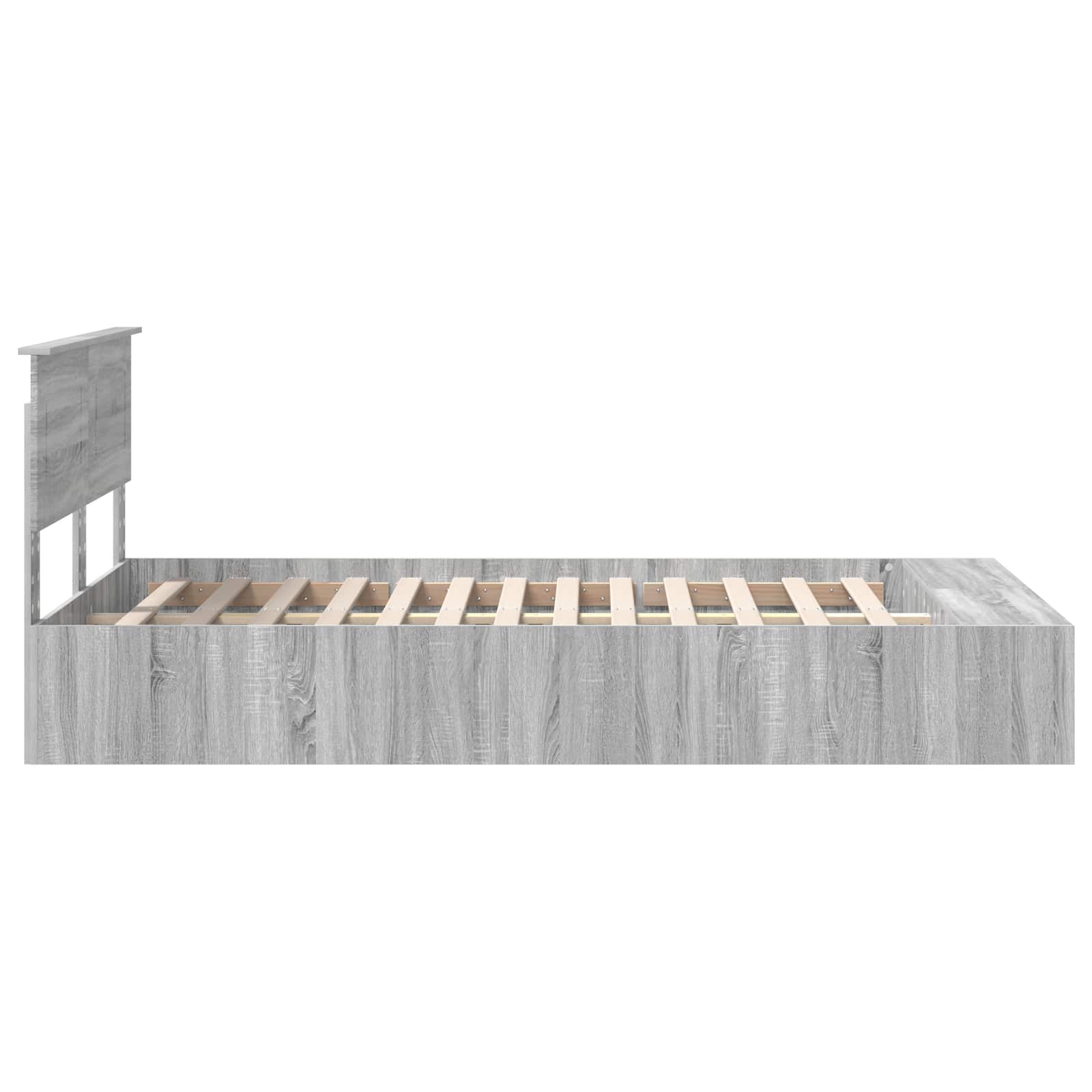 Cadre de lit Gris Sonoma 120 x 200 cm Bois d'ingénierie - XIOS