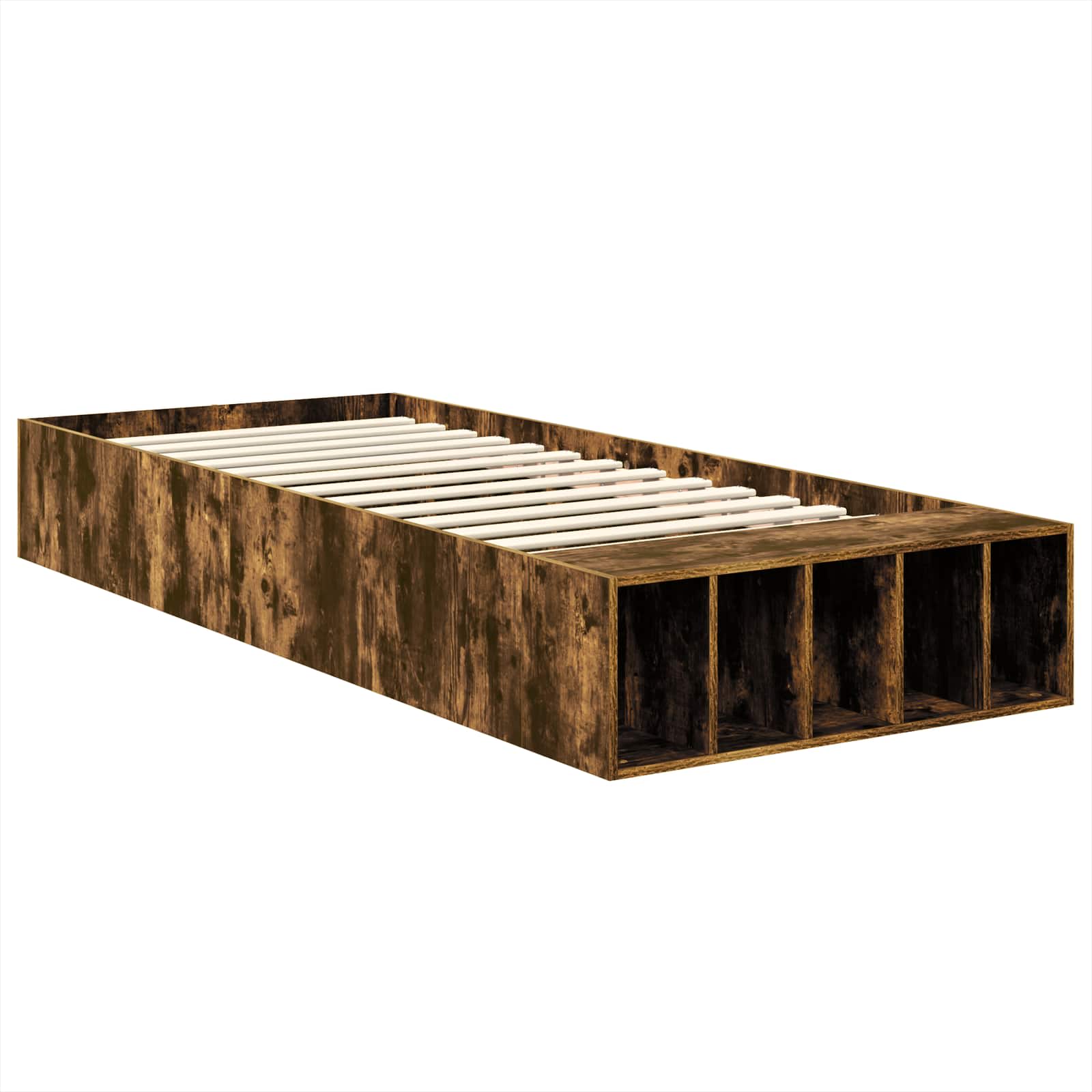 Cadre de lit Chêne fumé 100 x 200 cm Bois d'ingénierie - XIOS