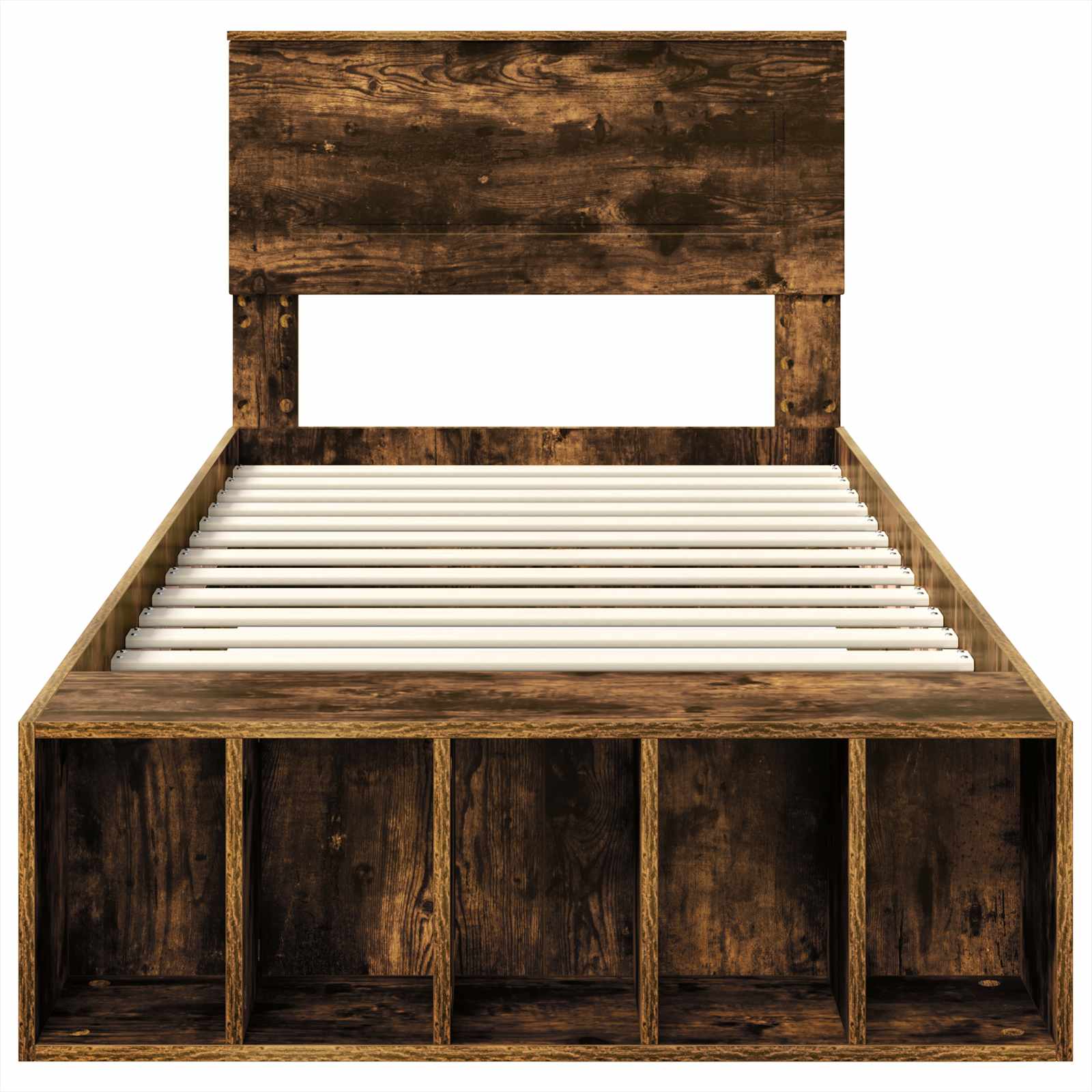 Cadre de lit Chêne fumé 100 x 200 cm Bois d'ingénierie - XIOS