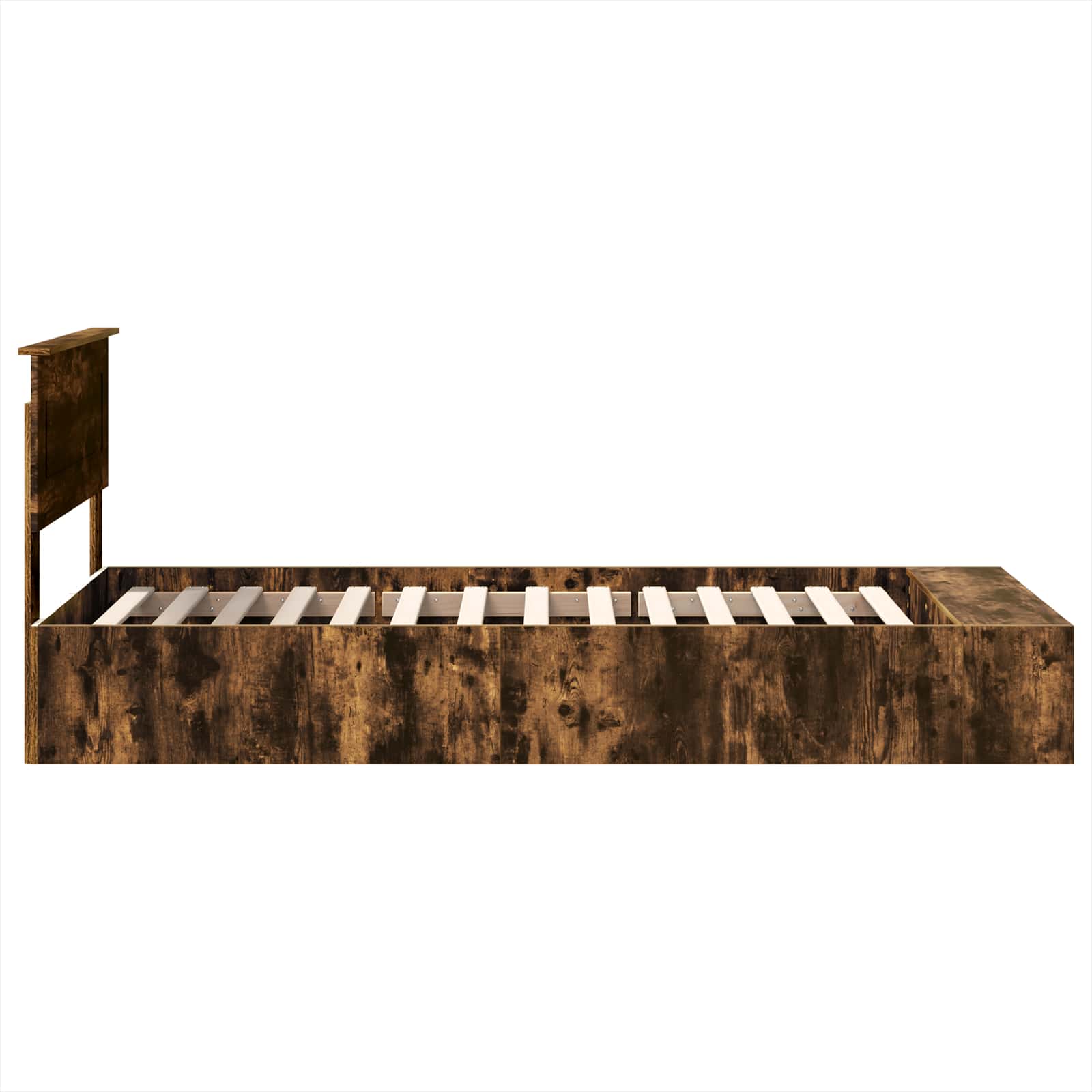 Cadre de lit Chêne fumé 100 x 200 cm Bois d'ingénierie - XIOS