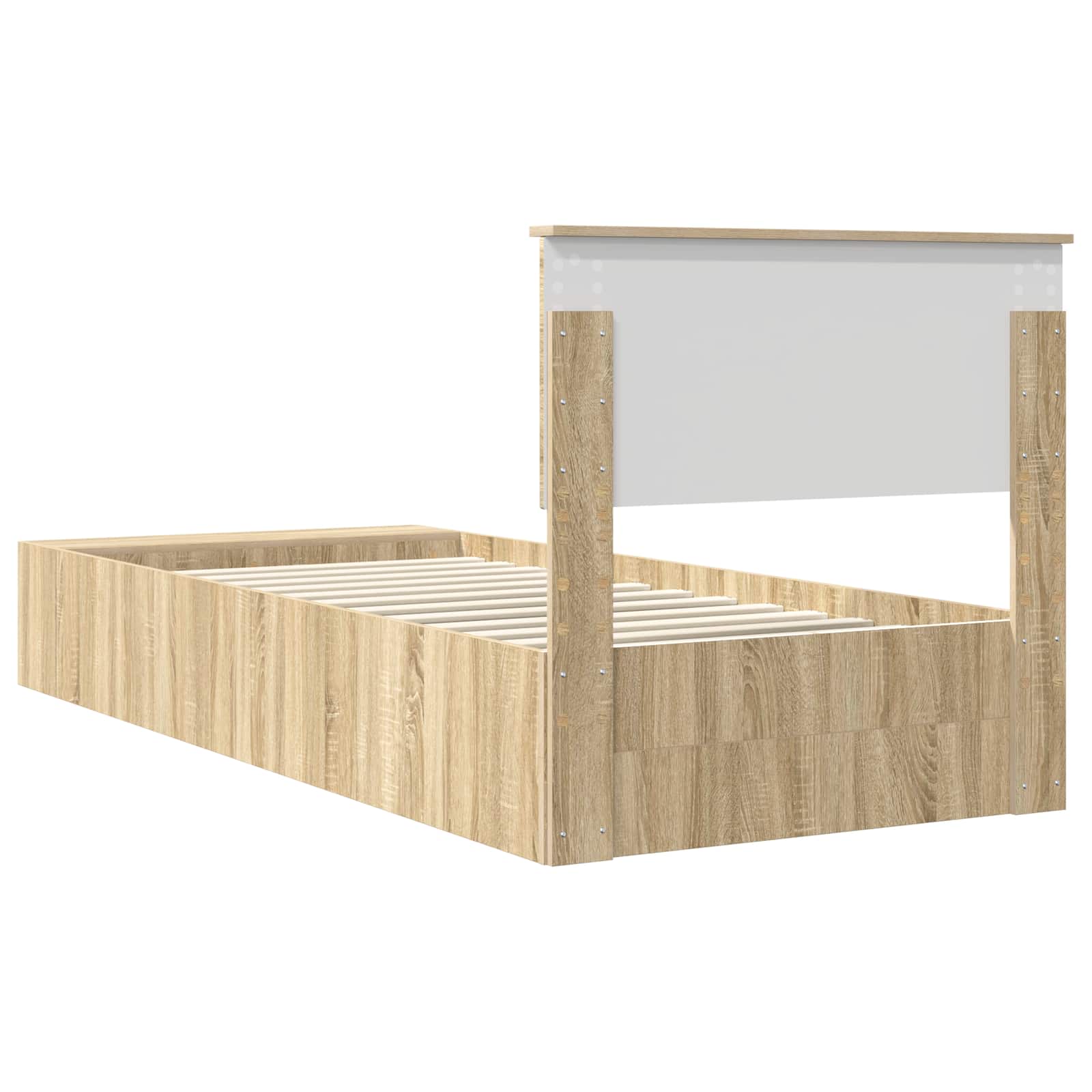 Cadre de lit Chêne Sonoma 75 x 190 cm Bois d'ingénierie - XIOS