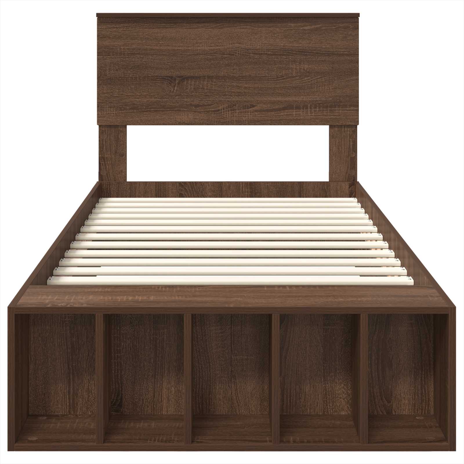 Cadre de lit Chêne brun 75 x 190 cm Bois d'ingénierie - XIOS