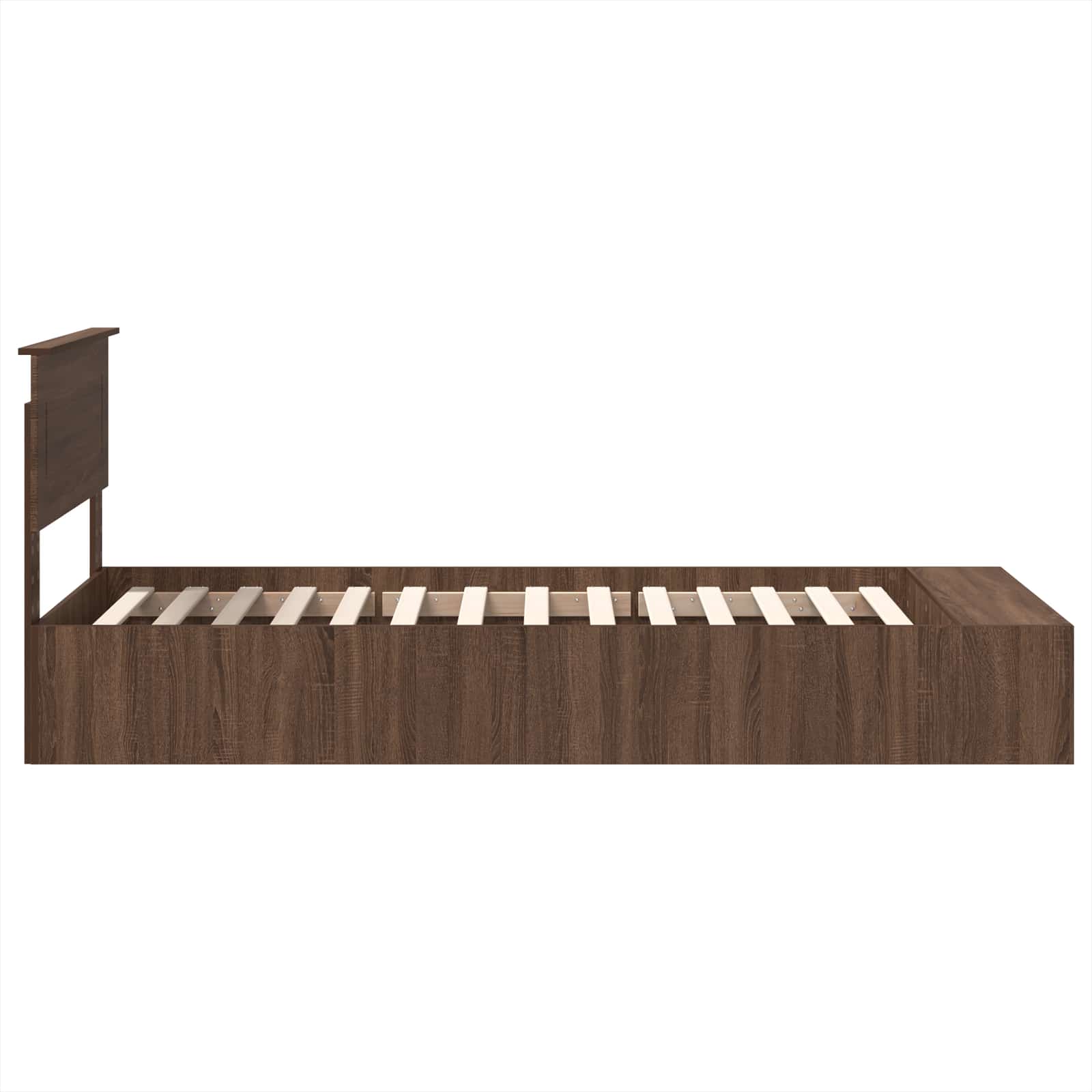 Cadre de lit Chêne brun 75 x 190 cm Bois d'ingénierie - XIOS