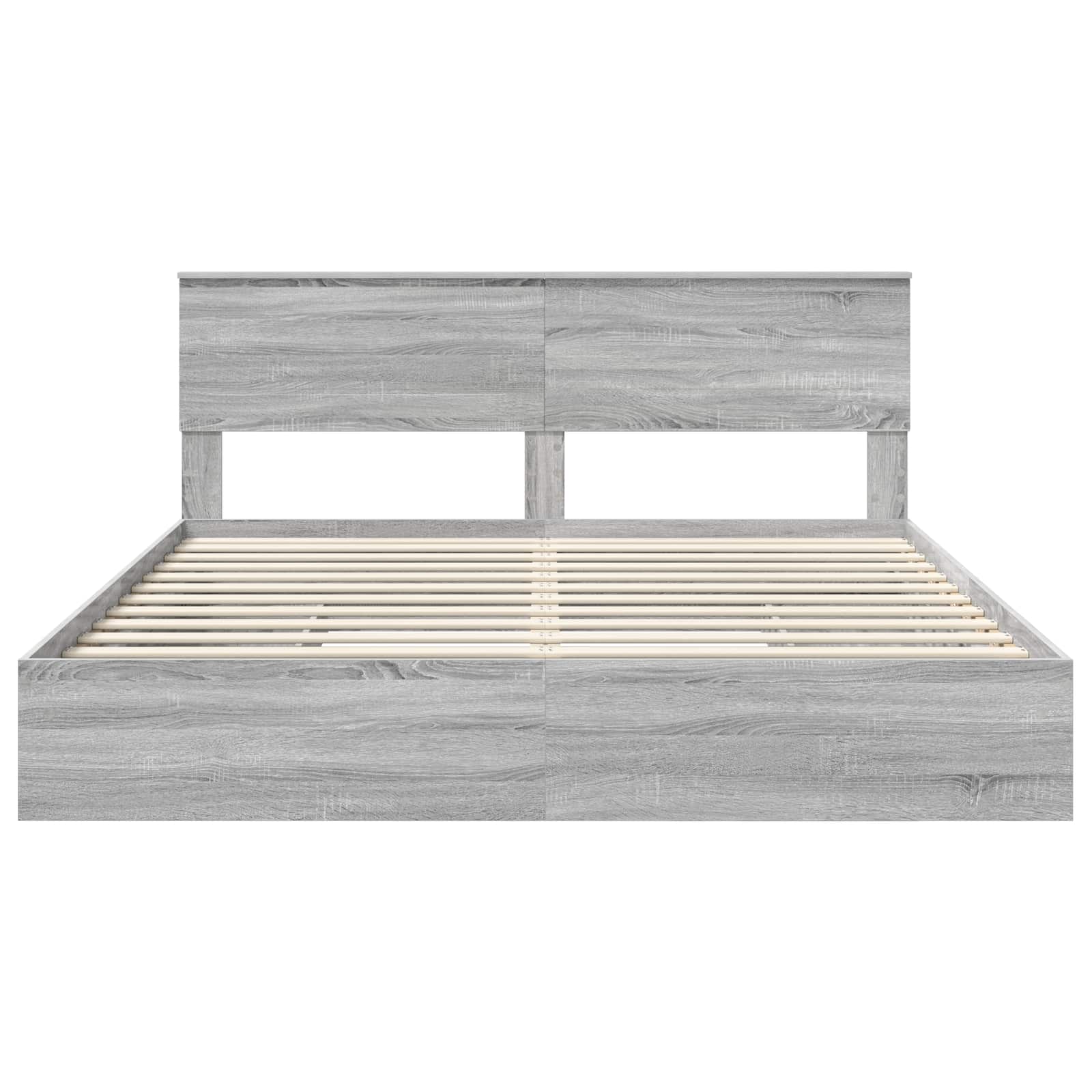 Lit de Rangement Gris Sonoma 180 x 200 cm Bois d'ingénierie - XIOS