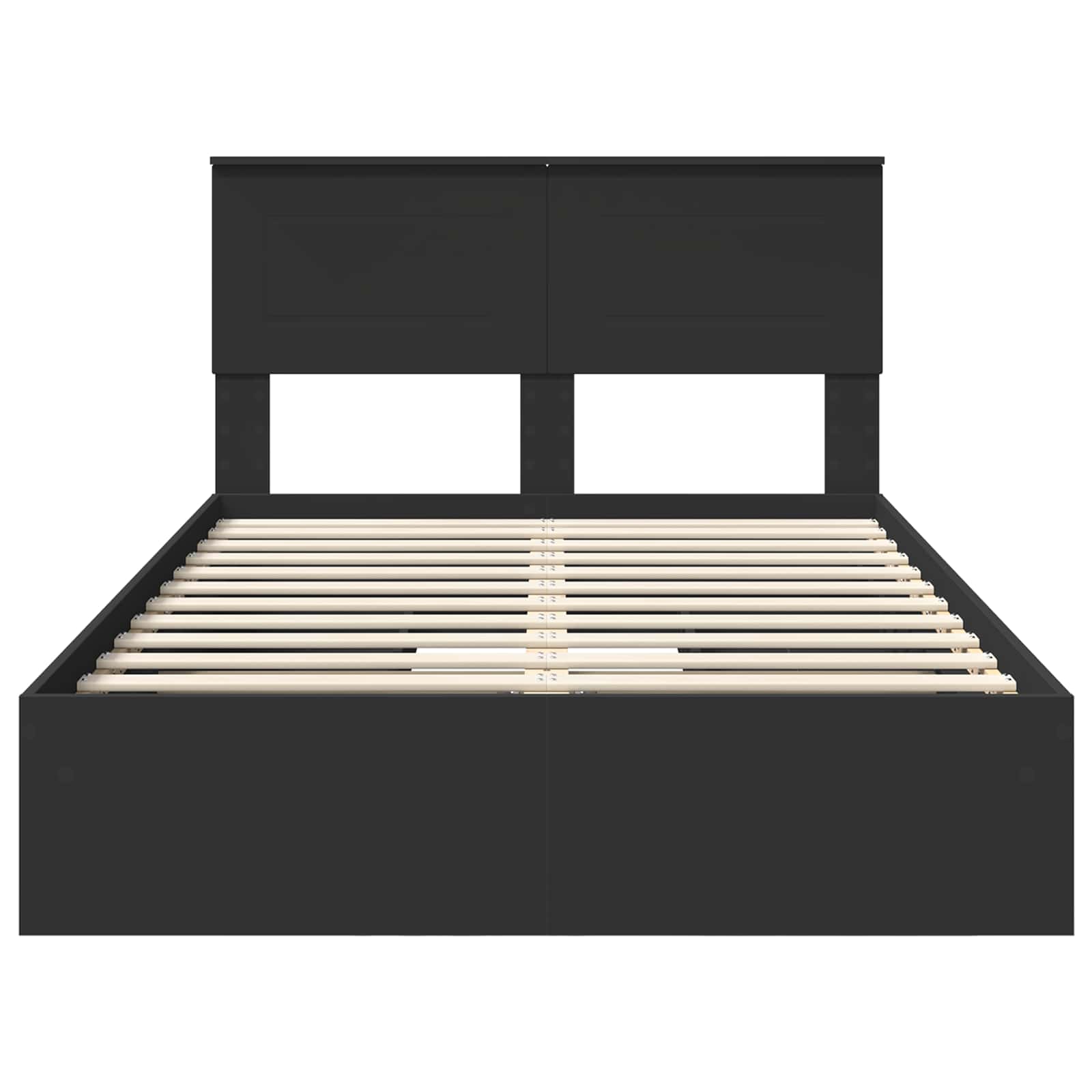 Lit de Rangement Noir 120 x 200 cm Bois d'ingénierie - XIOS