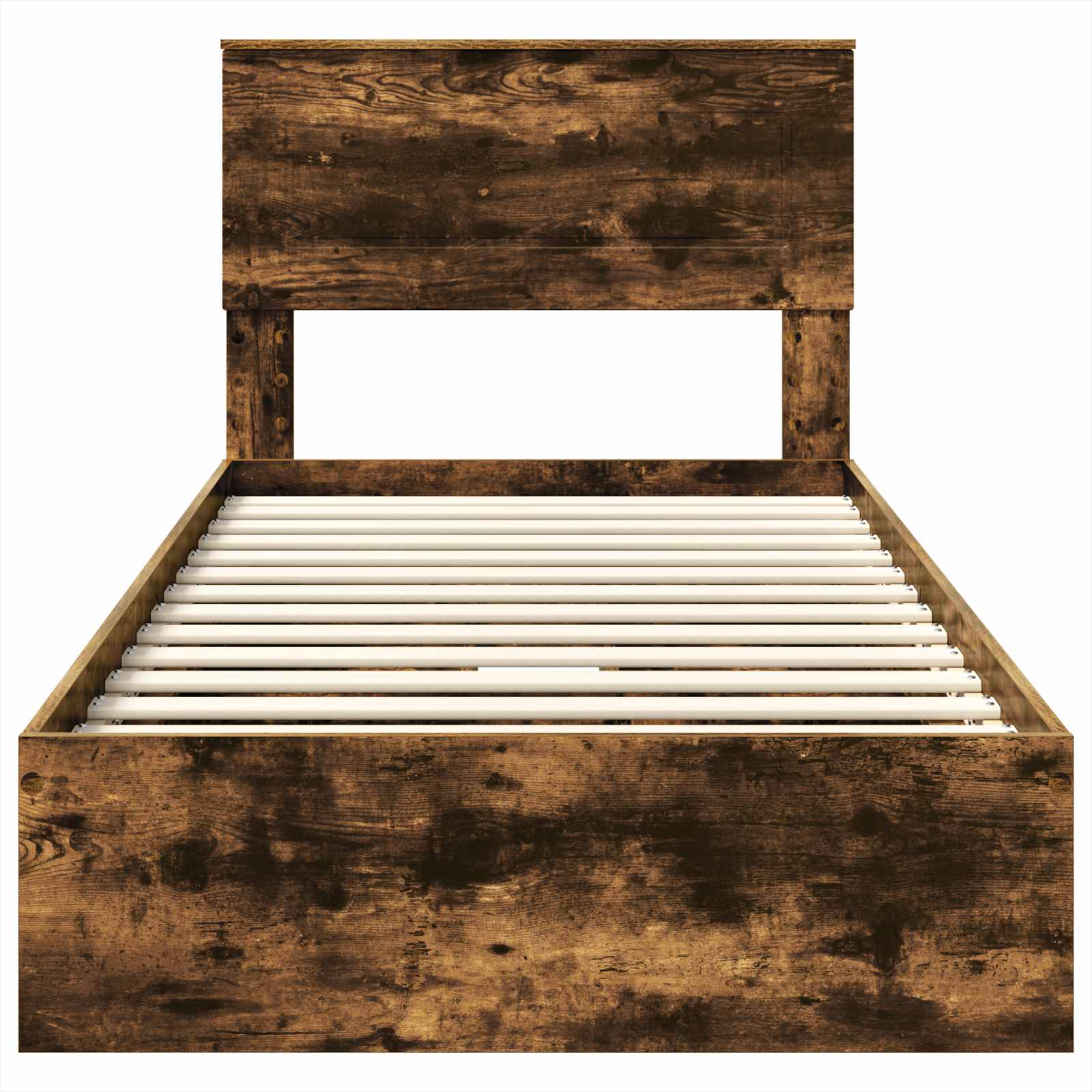 Lit de Rangement Chêne fumé 90 x 200 cm Bois d'ingénierie - XIOS
