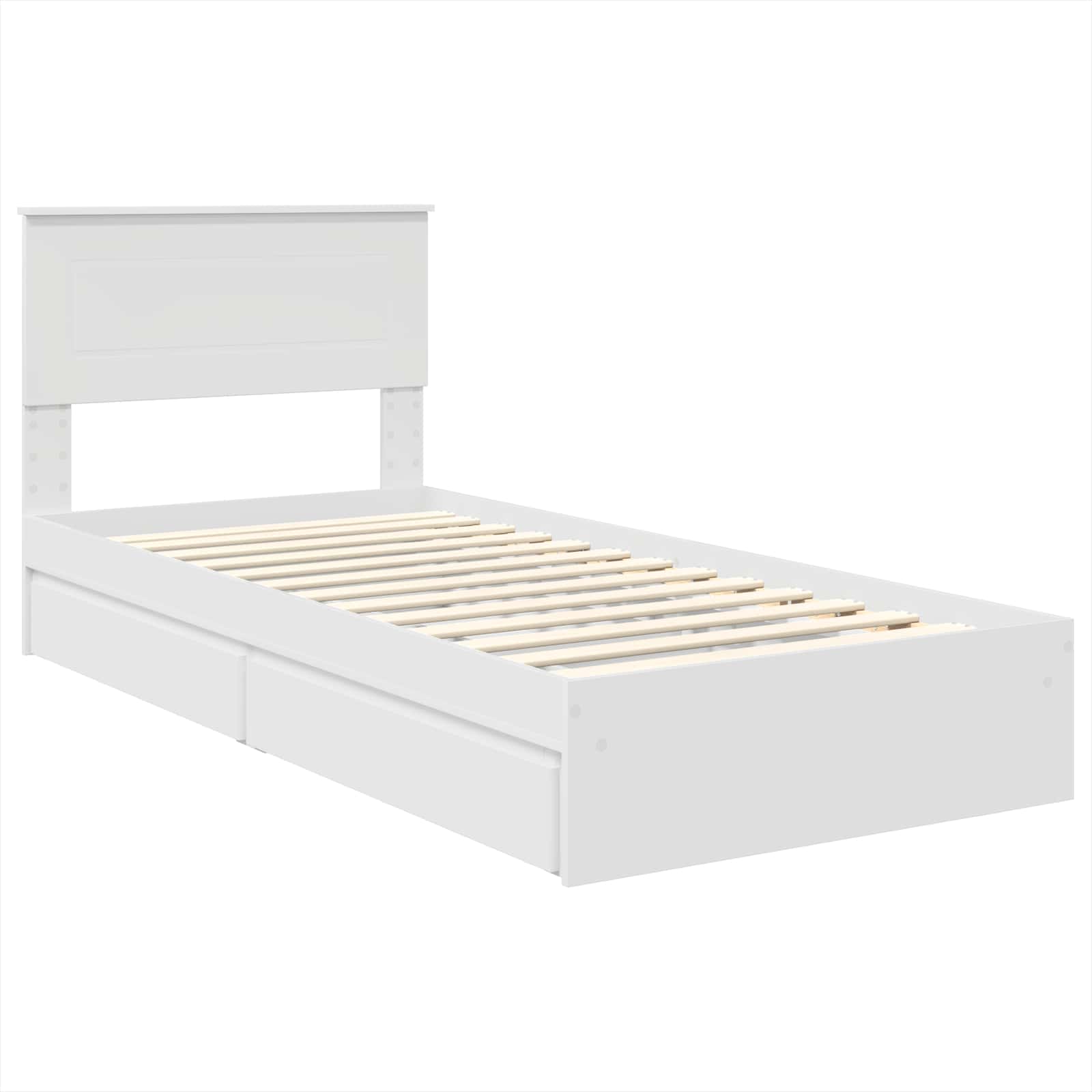 Lit de Rangement Blanc 75 x 190 cm Bois d'ingénierie - XIOS