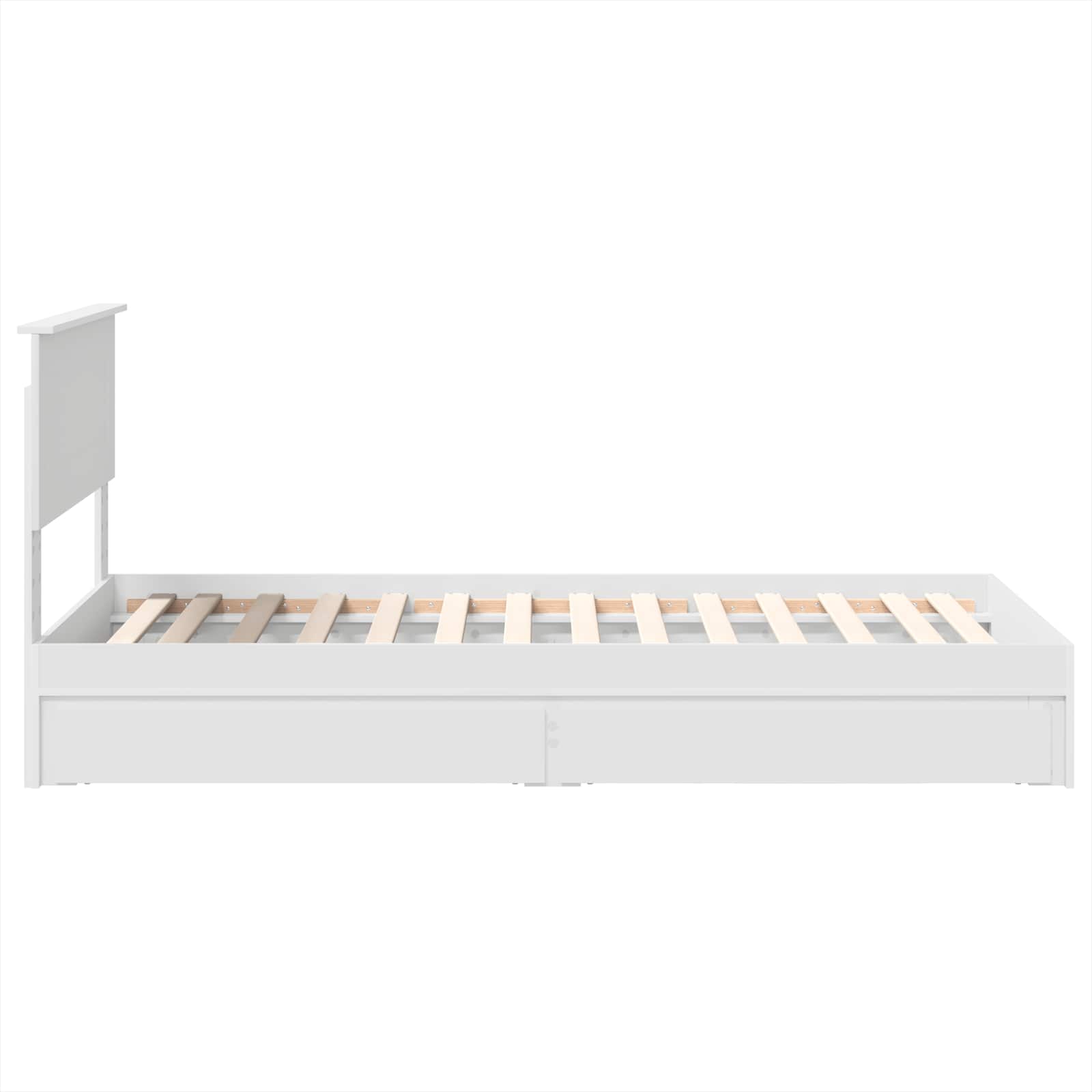 Lit de Rangement Blanc 75 x 190 cm Bois d'ingénierie - XIOS