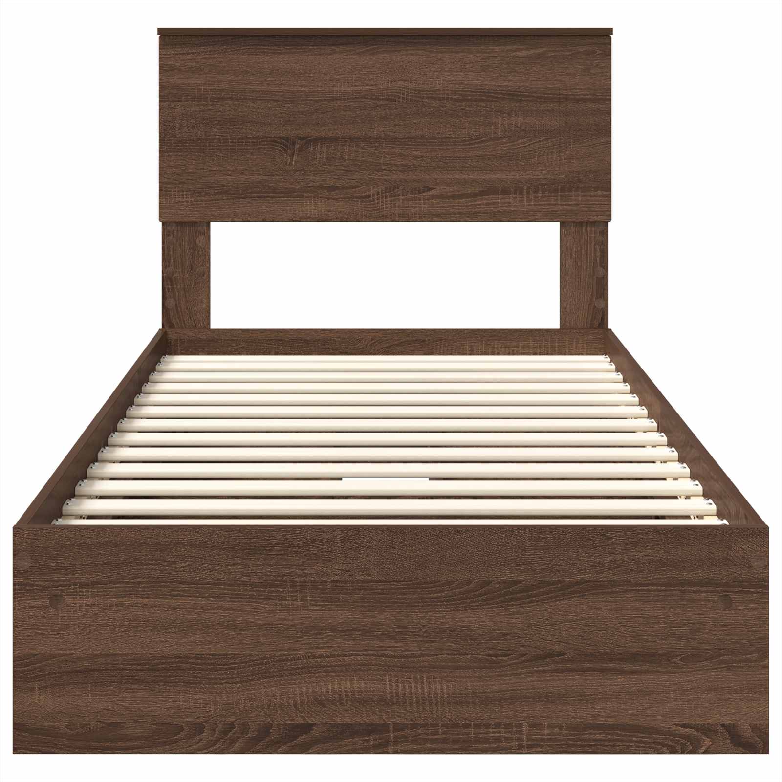 Lit de Rangement Chêne brun 75 x 190 cm Bois d'ingénierie - XIOS