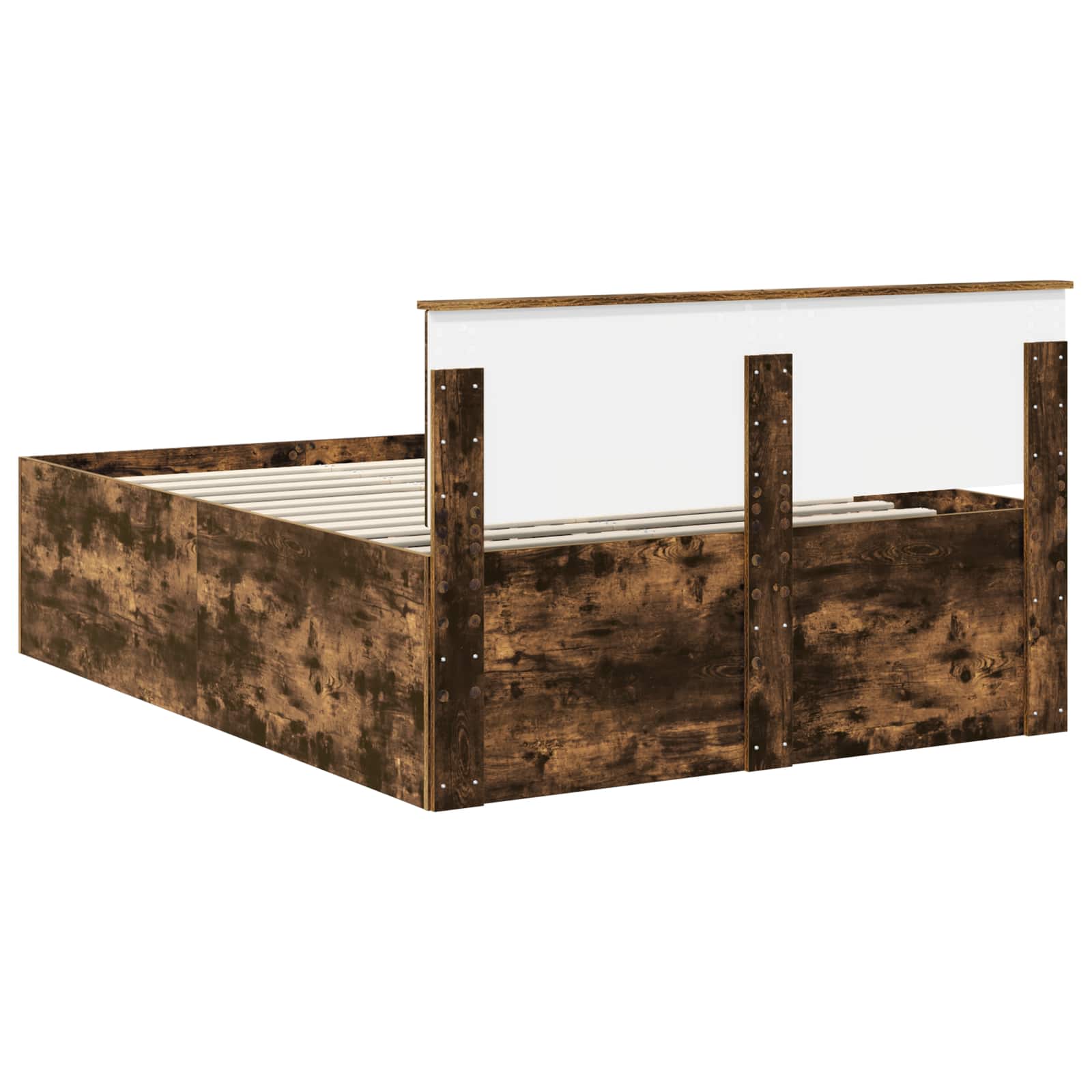 Cadre de lit Chêne fumé 150 x 200 cm Bois d'ingénierie - XIOS