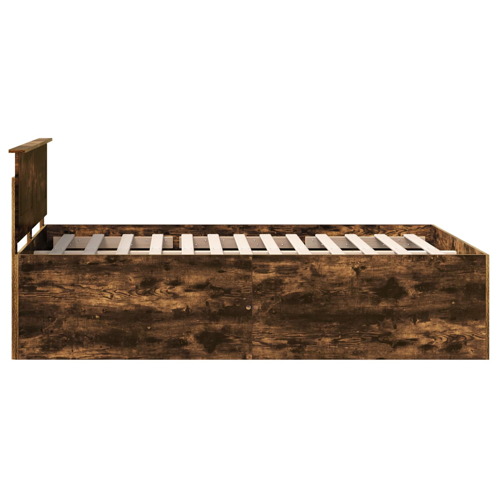Cadre de lit Chêne fumé 150 x 200 cm Bois d'ingénierie - XIOS
