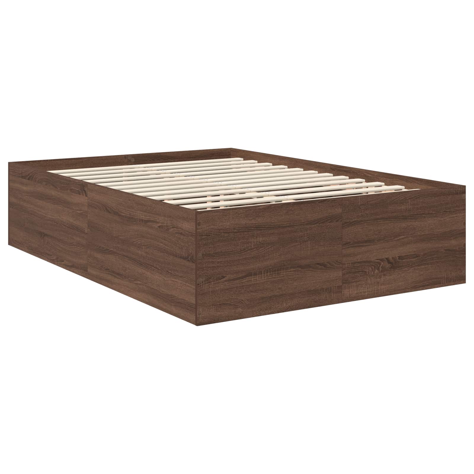 Cadre de lit Chêne brun 150 x 200 cm Bois d'ingénierie - XIOS