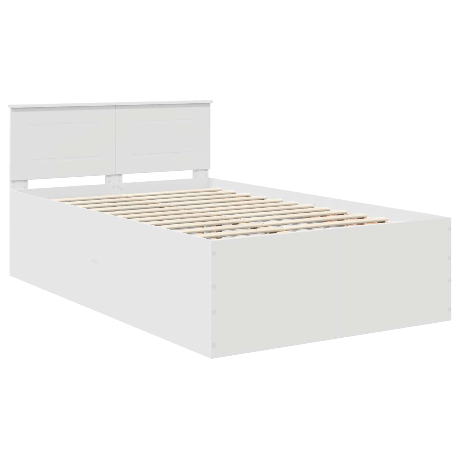 Cadre de lit Blanc 135 x 190 cm Bois d'ingénierie - XIOS