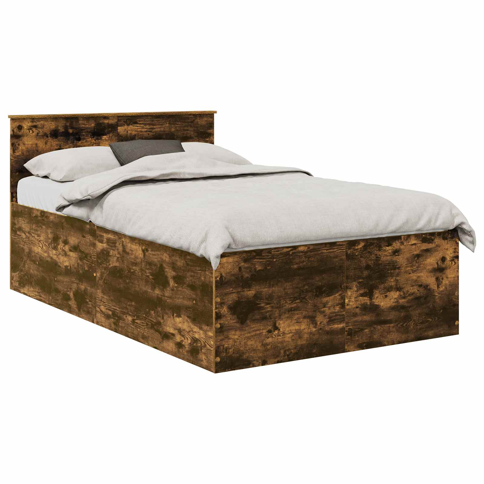 Cadre de lit Chêne fumé 120 x 190 cm Bois d'ingénierie - XIOS