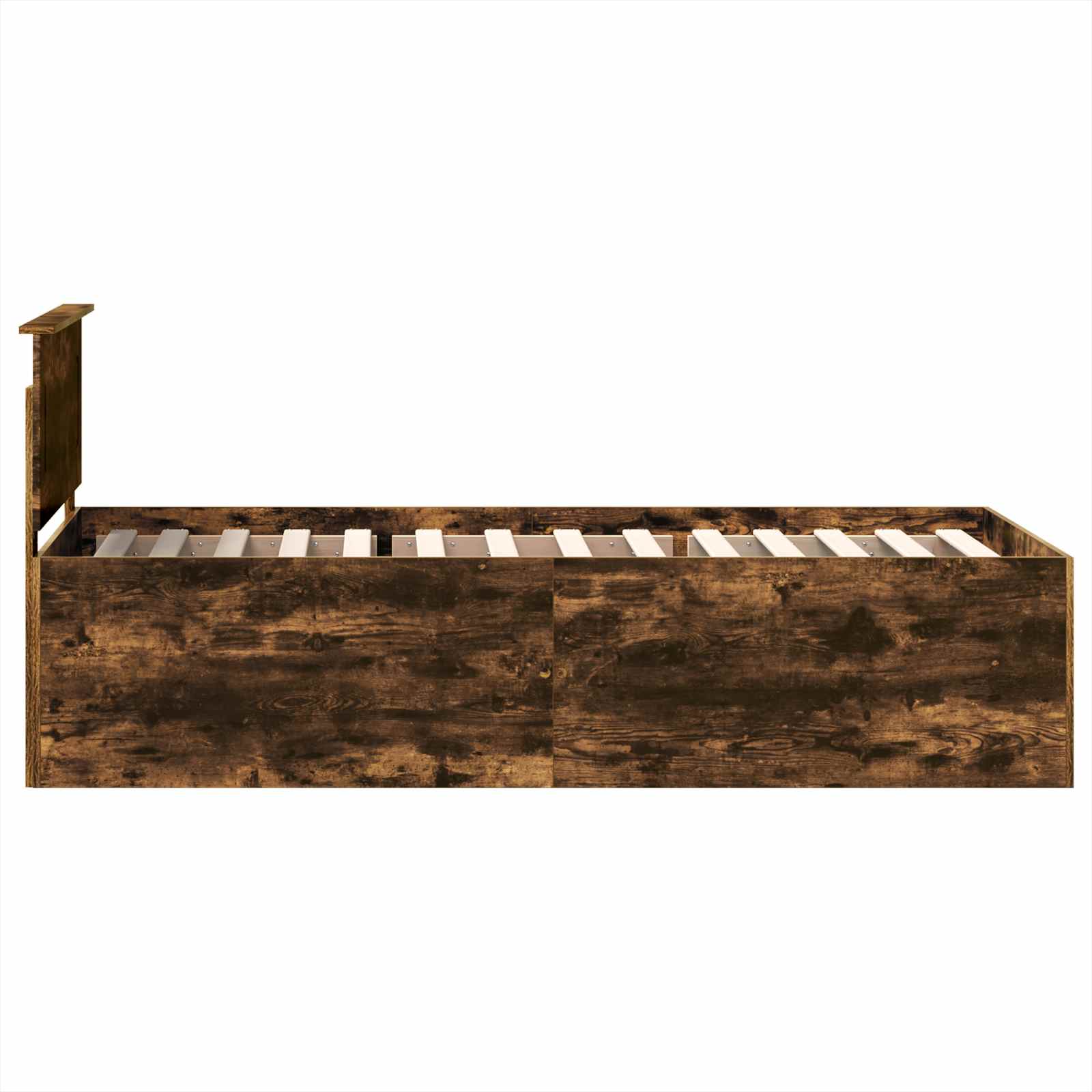 Cadre de lit Chêne fumé 120 x 200 cm Bois d'ingénierie - XIOS