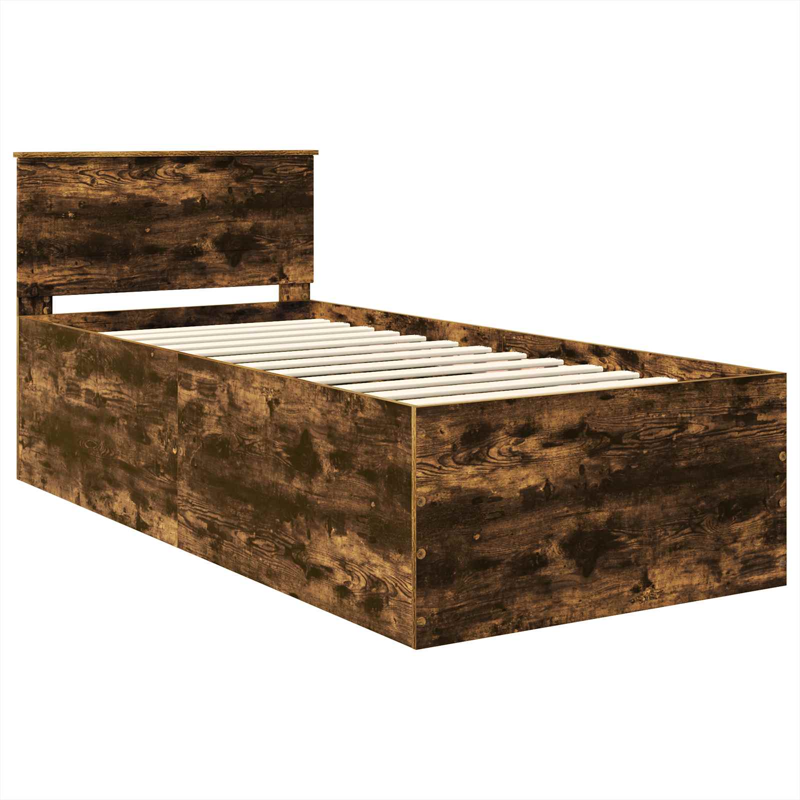 Cadre de lit Chêne fumé 90 x 190 cm Bois d'ingénierie - XIOS