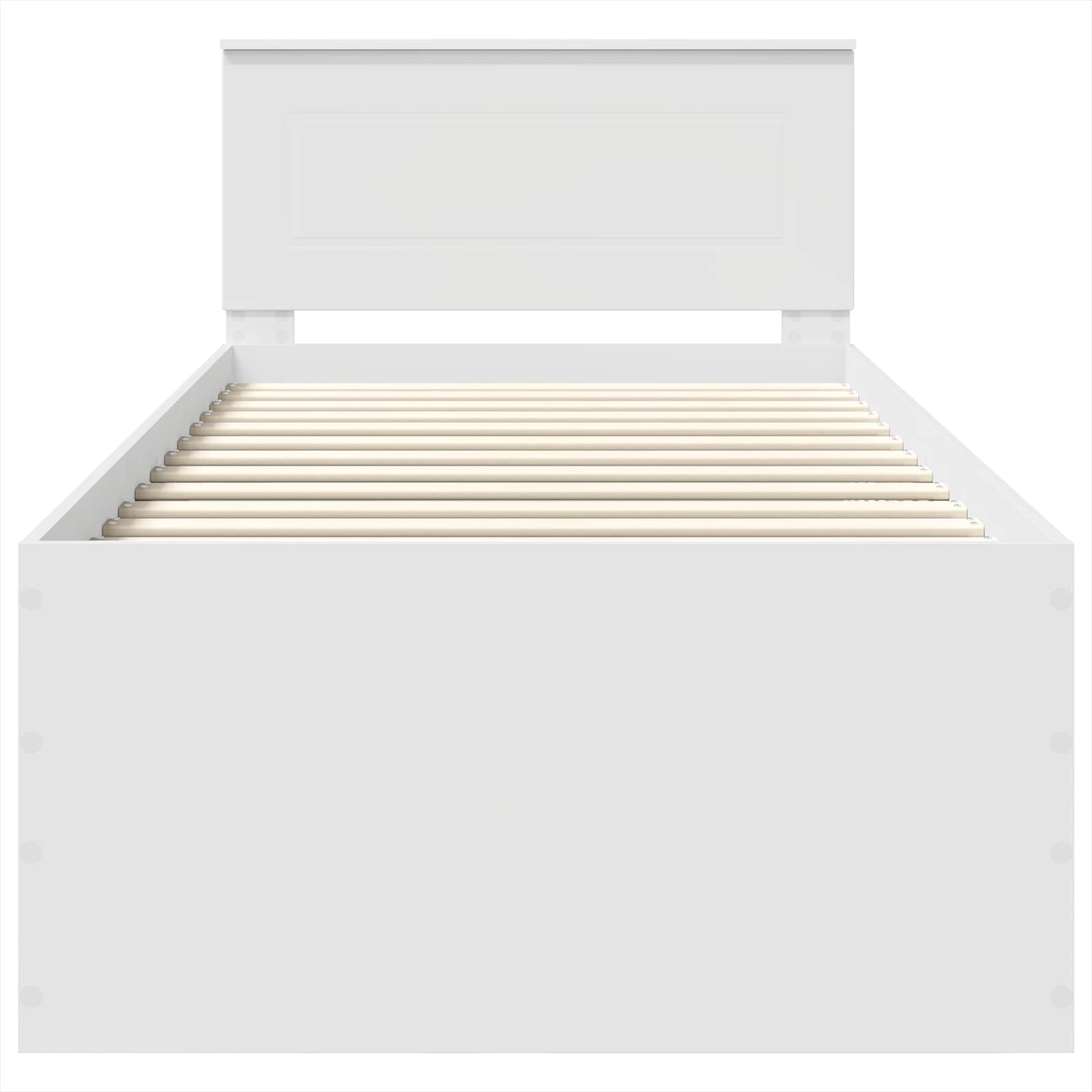 Cadre de lit Blanc 75 x 190 cm Bois d'ingénierie - XIOS