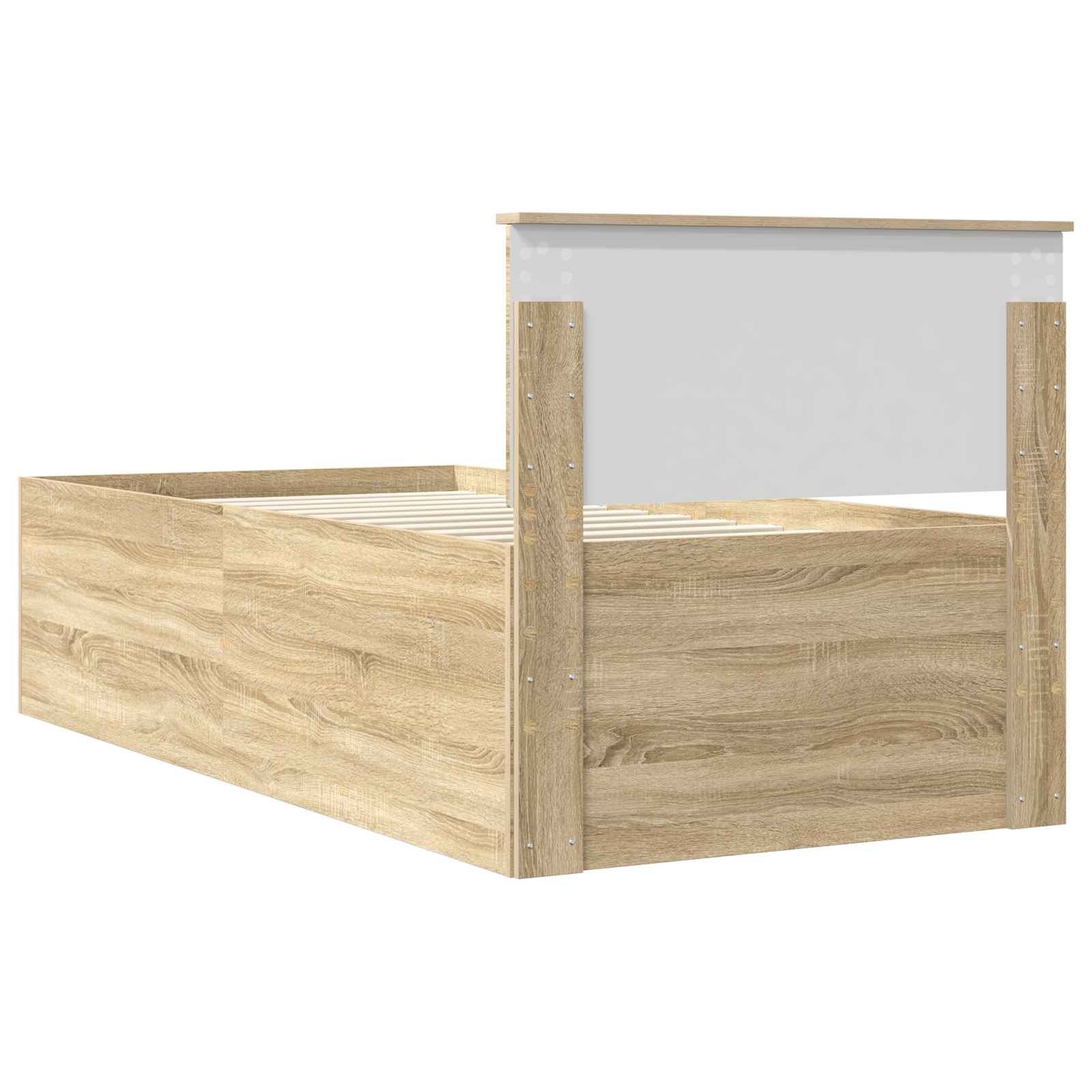 Cadre de lit Chêne Sonoma 75 x 190 cm Bois d'ingénierie - XIOS