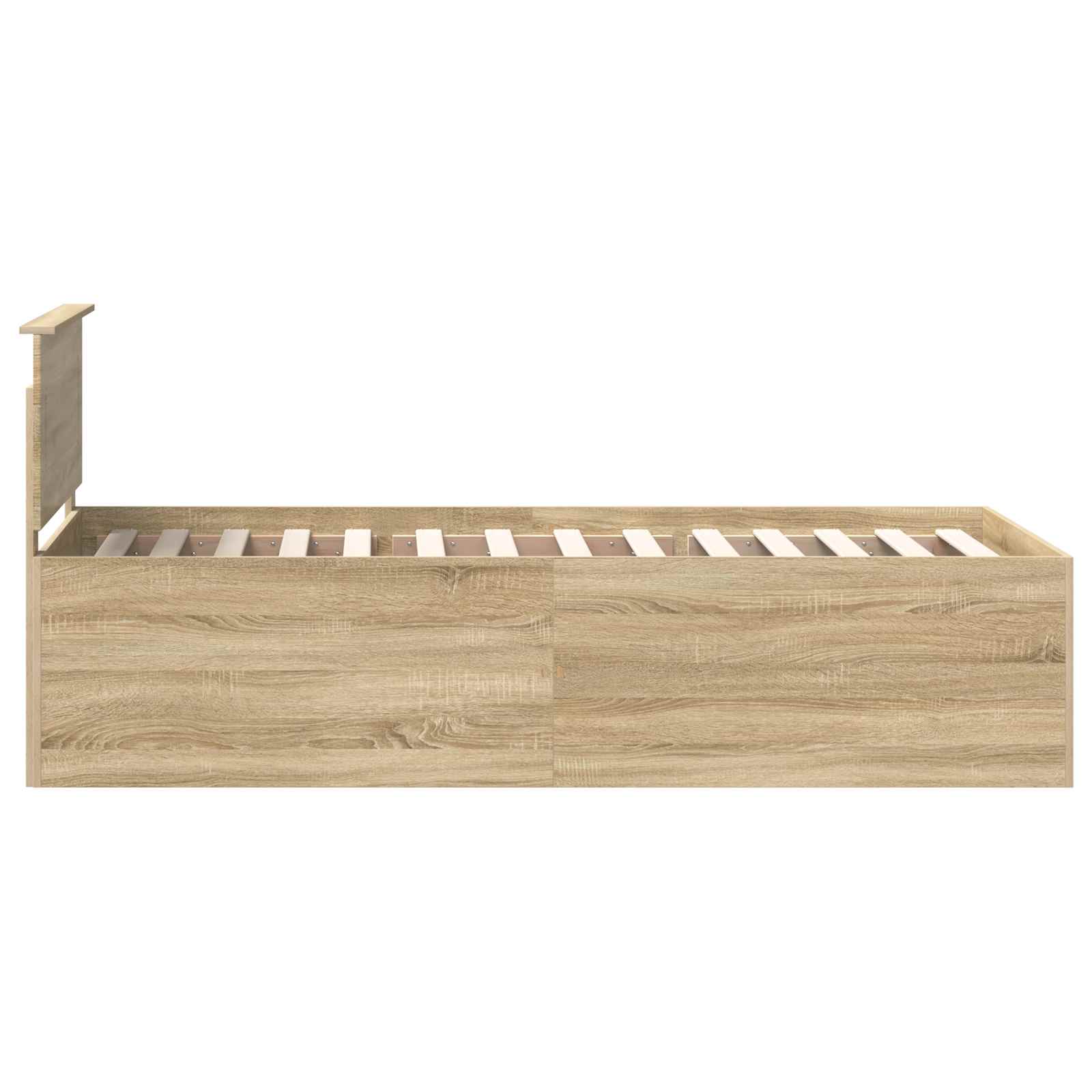 Cadre de lit Chêne Sonoma 75 x 190 cm Bois d'ingénierie - XIOS