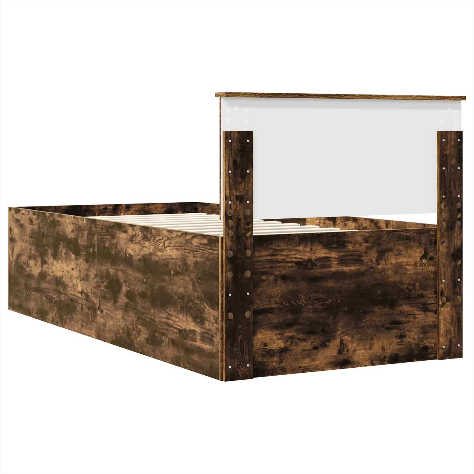 Cadre de lit Chêne fumé 75 x 190 cm Bois d'ingénierie - XIOS